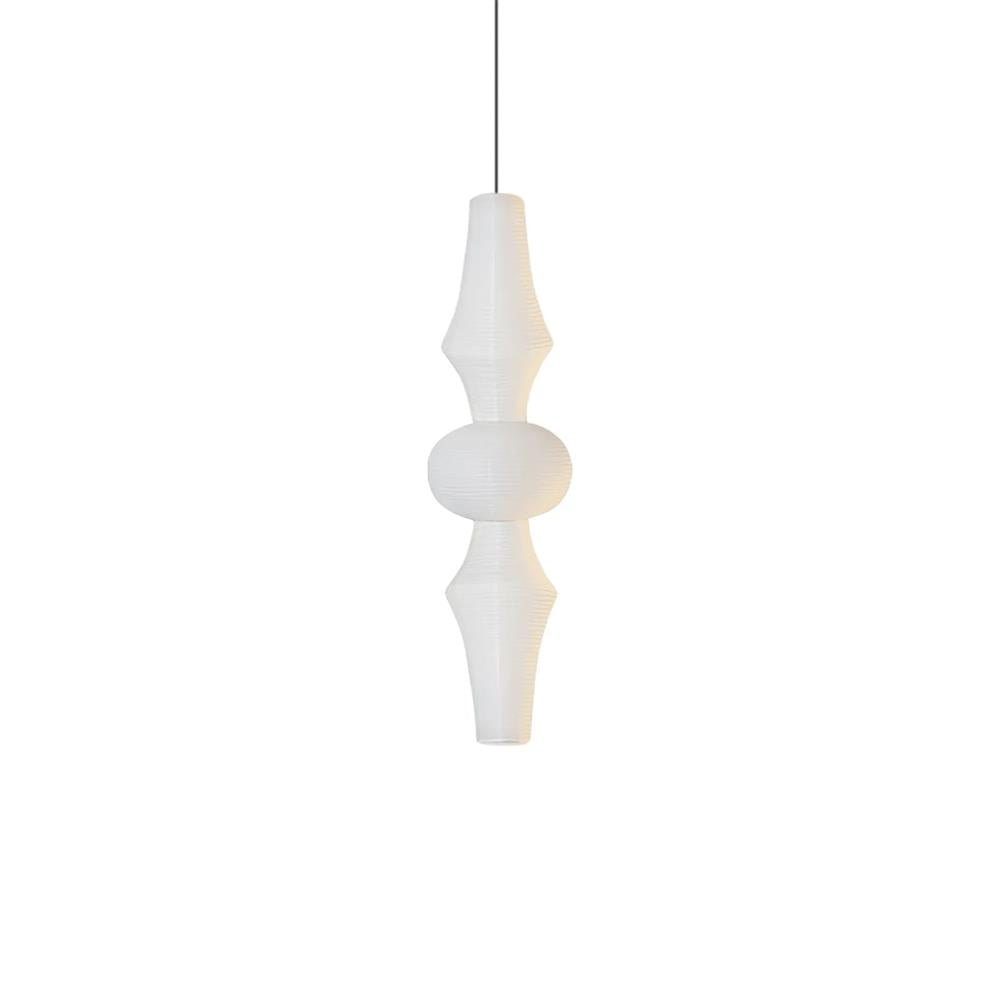 Zyora Sculptural Paper Pendant Lamp - Lamp Copper