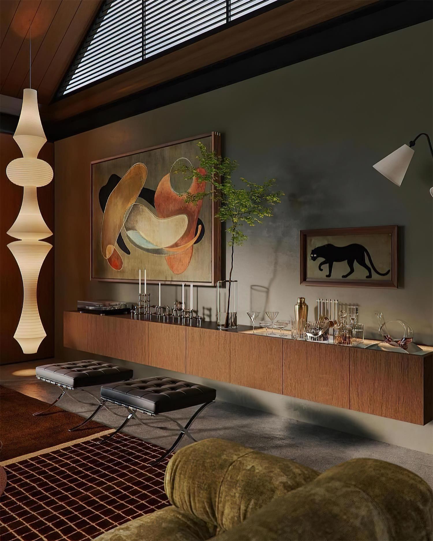 Zyora Sculptural Paper Pendant Lamp - Lamp Copper