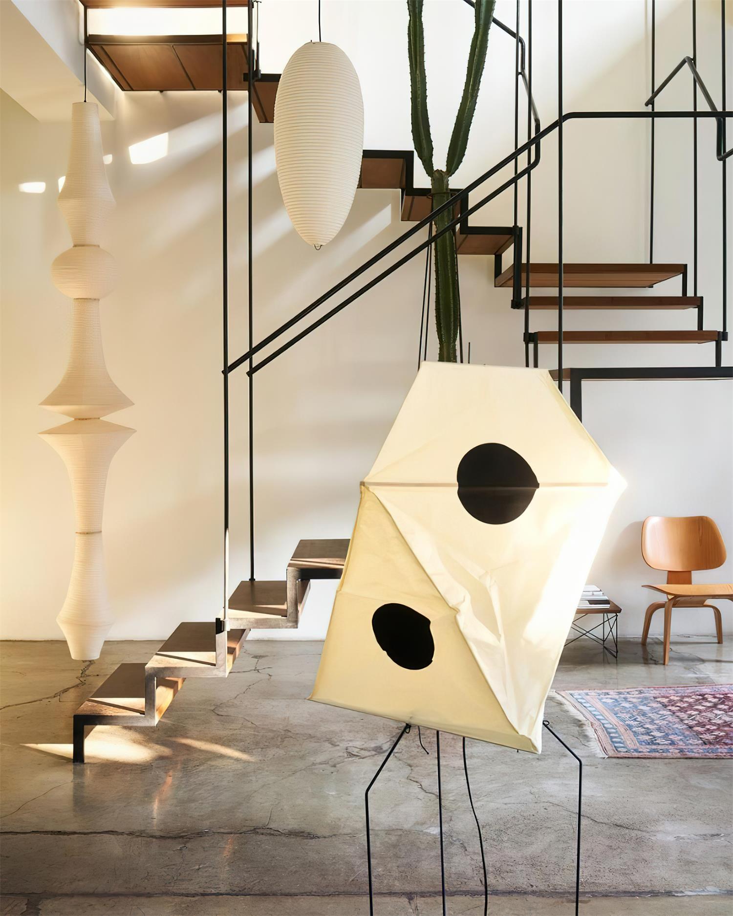 Zyora Sculptural Paper Pendant Lamp - Lamp Copper