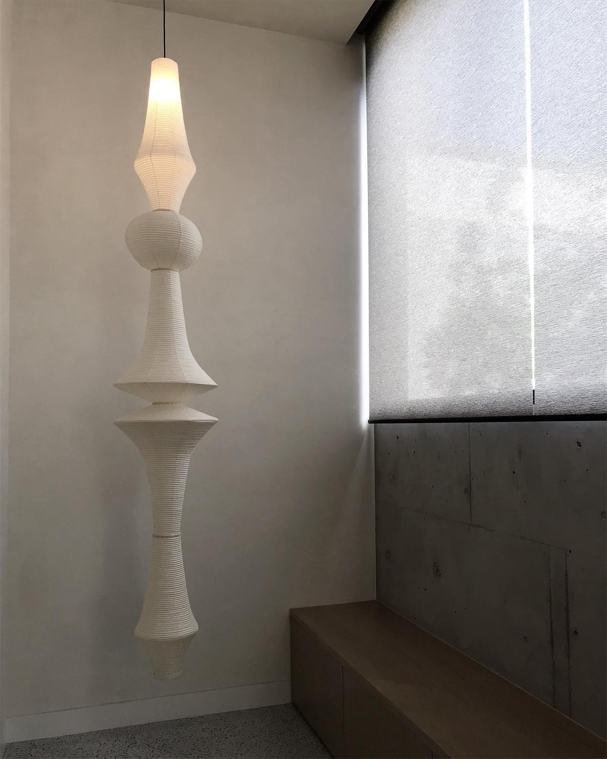Zyora Sculptural Paper Pendant Lamp - Lamp Copper