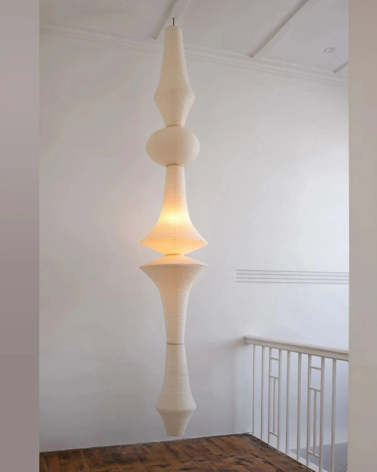 Zyora Sculptural Paper Pendant Lamp - Lamp Copper