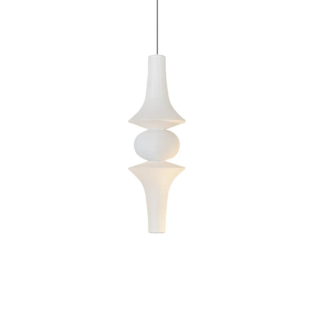 Zyora Sculptural Paper Pendant Lamp - Lamp Copper