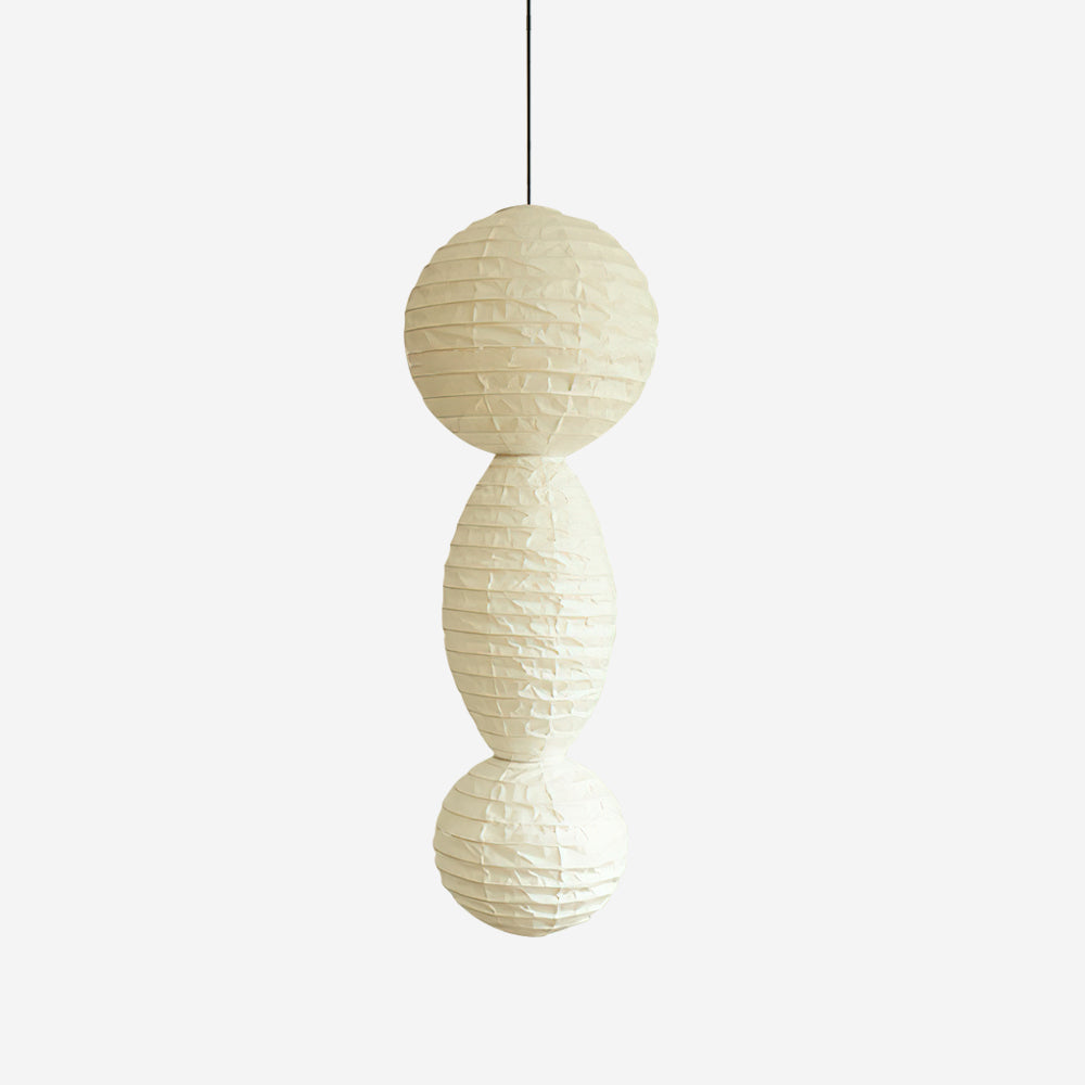Nami Pendant Light Paper Lantern Wabi-sabi - Lamp Copper