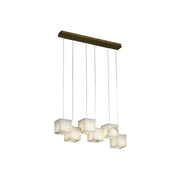 Jarnbruvyd Individual Modern Box Metal Chandelier - Lamp Copper