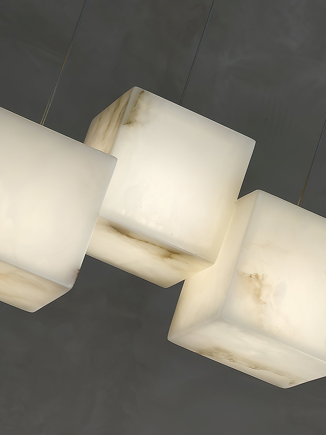Jarnbruvyd Individual Modern Box Metal Chandelier - Lamp Copper