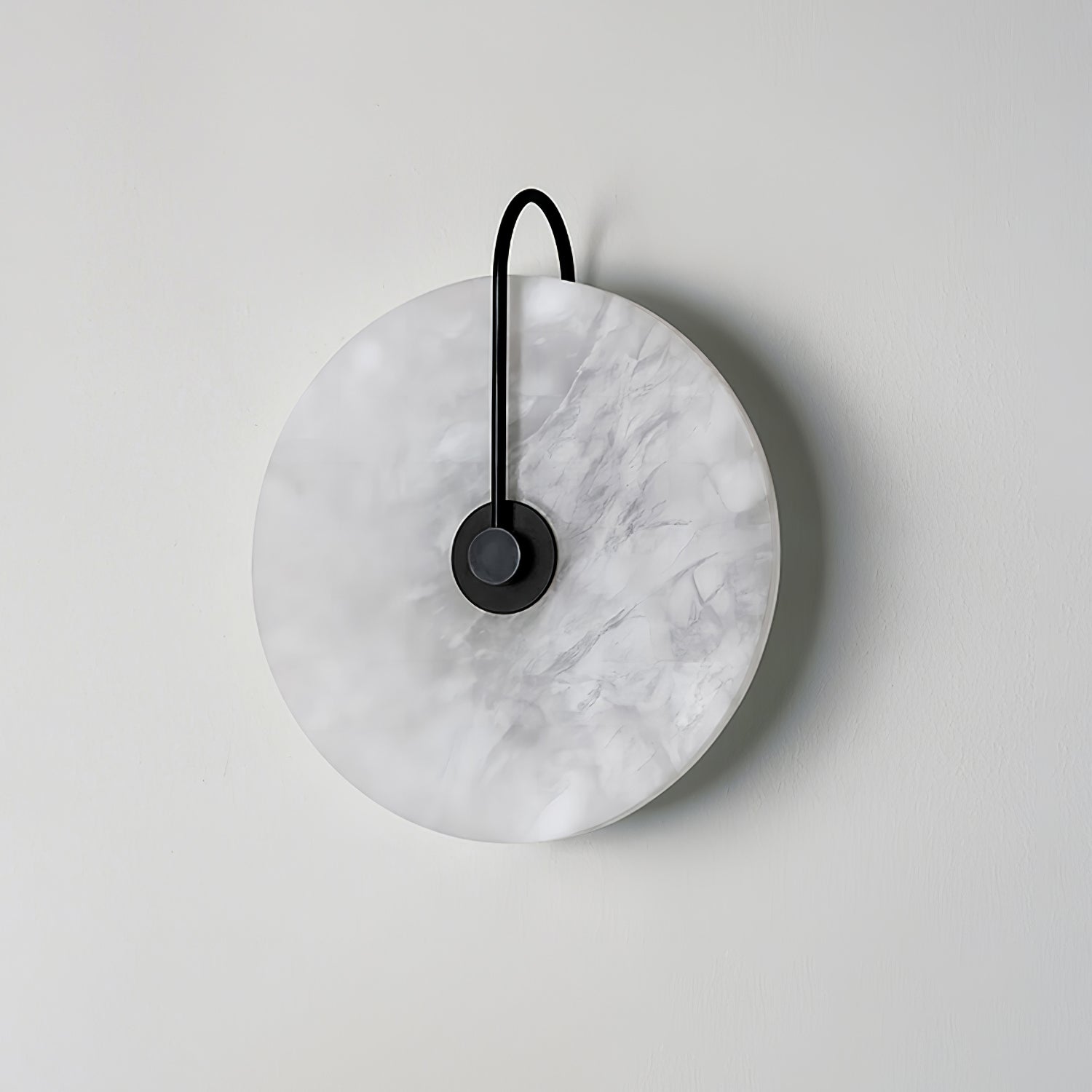 Kristy Alabaster LED Wall Lamp Round Iconic Circular - Lamp Copper
