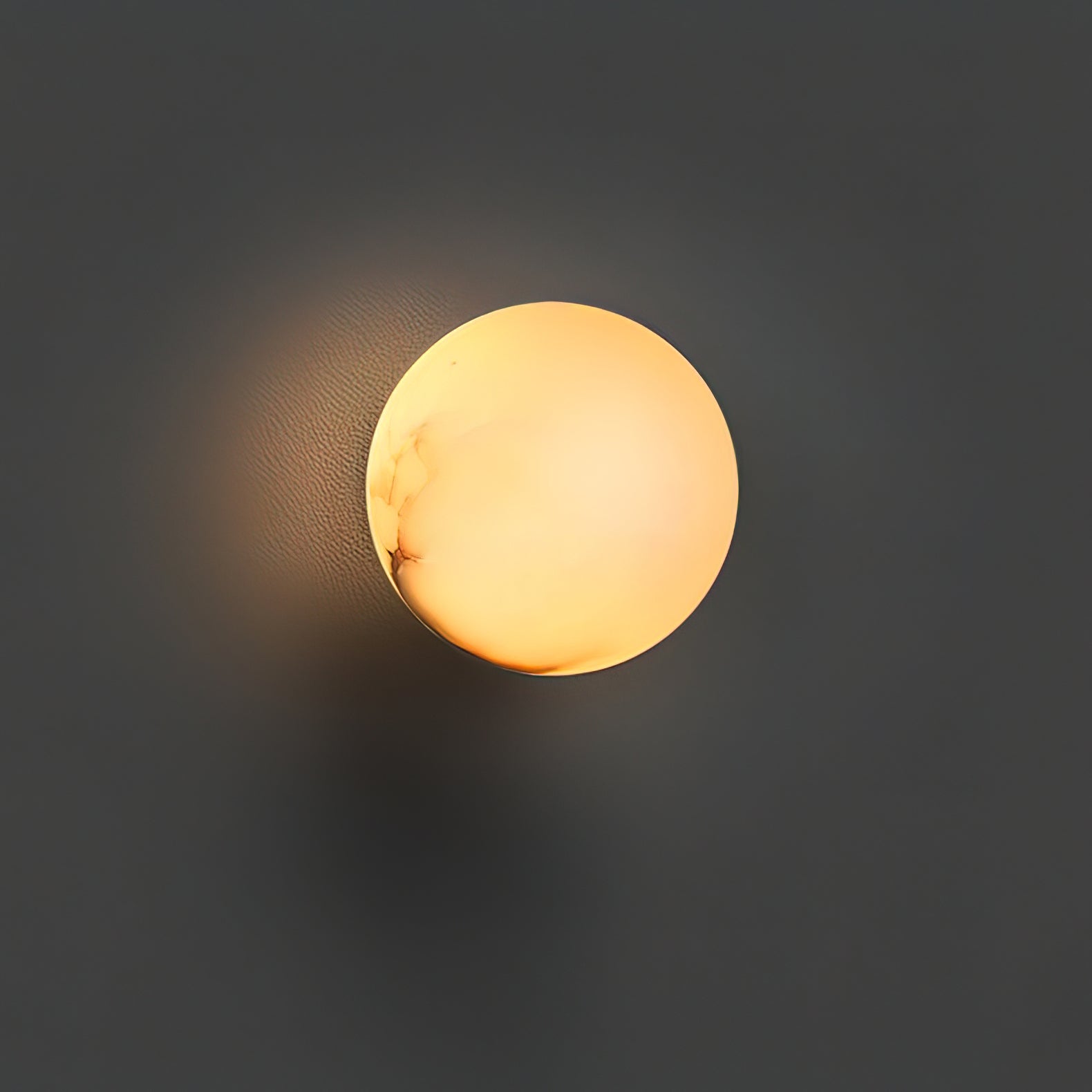 Vevinir Alabaster Globe Wall Light - Lamp Copper
