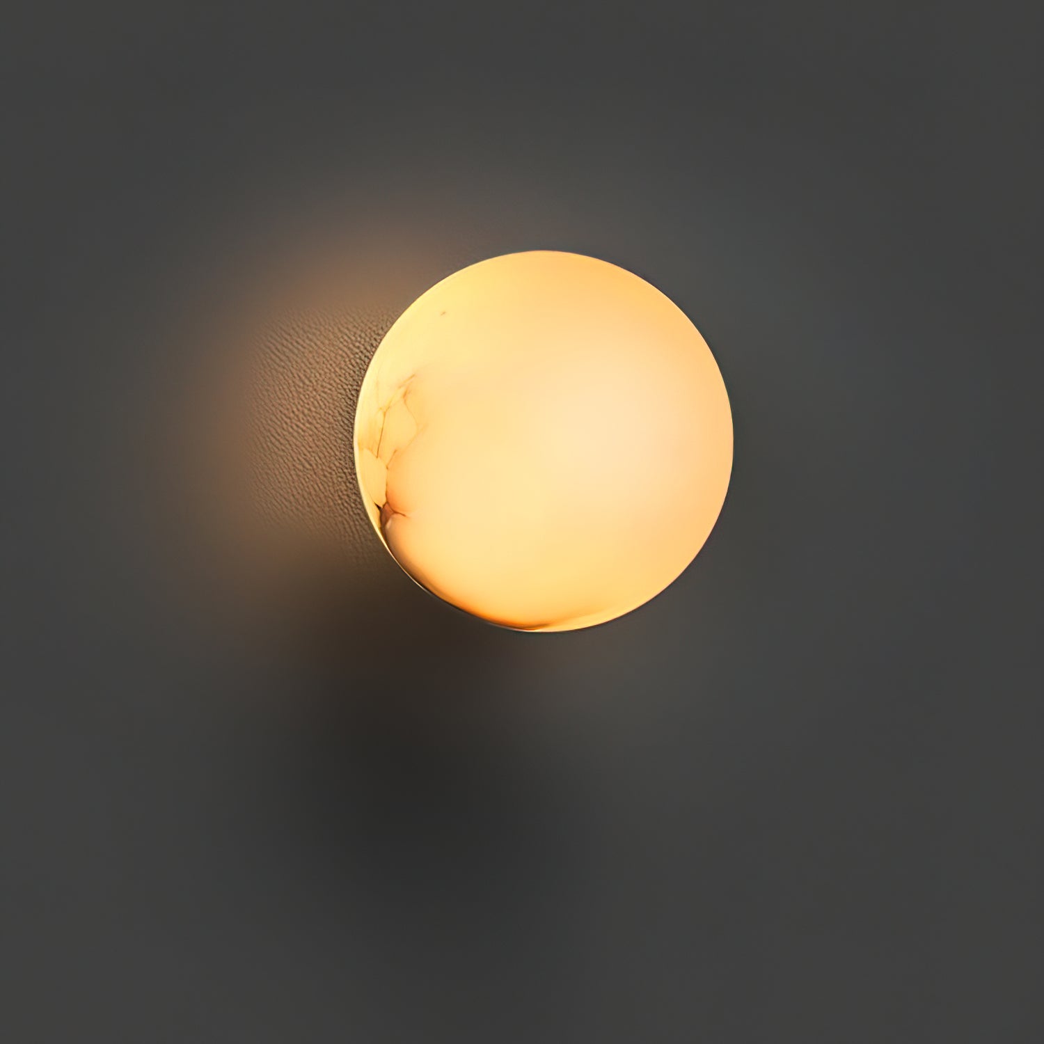 Vevinir Alabaster Globe Wall Light - Lamp Copper