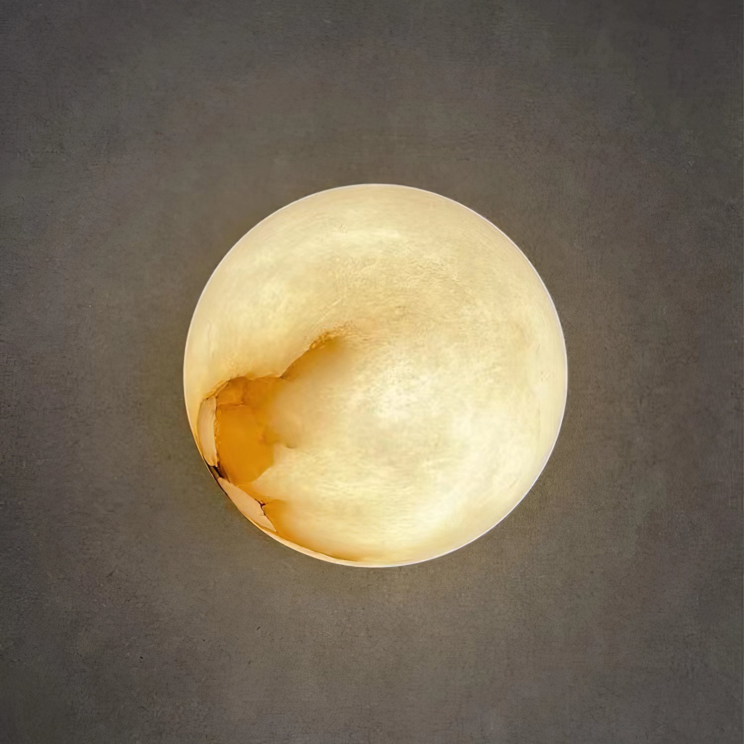 Vevinir Alabaster Globe Wall Light - Lamp Copper