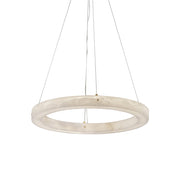 Plotuvyn Postmodern Luxury Ring Alabaster Chandelier - Lamp Copper