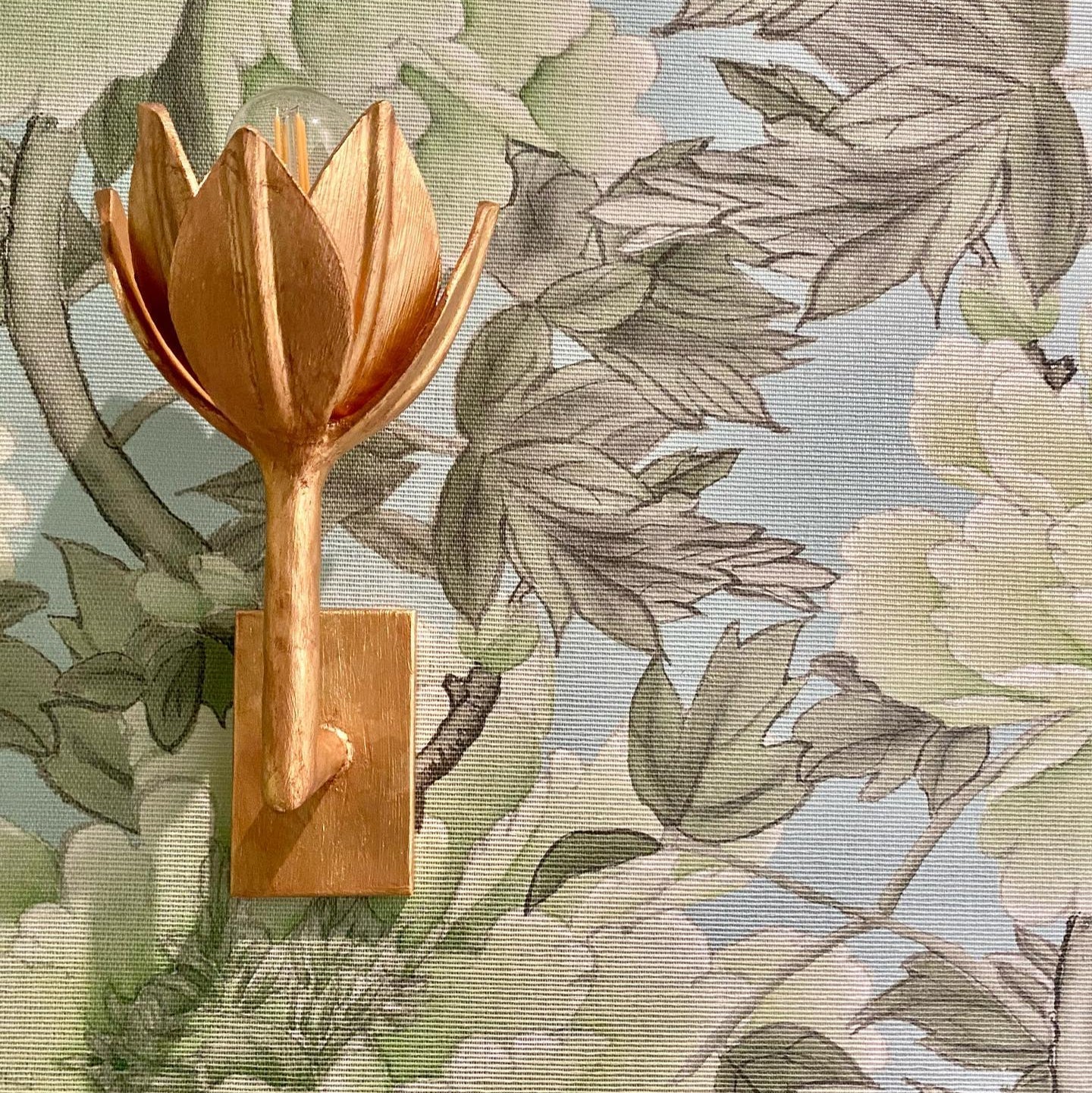 Quina Wall Lamp Flower - Lamp Copper
