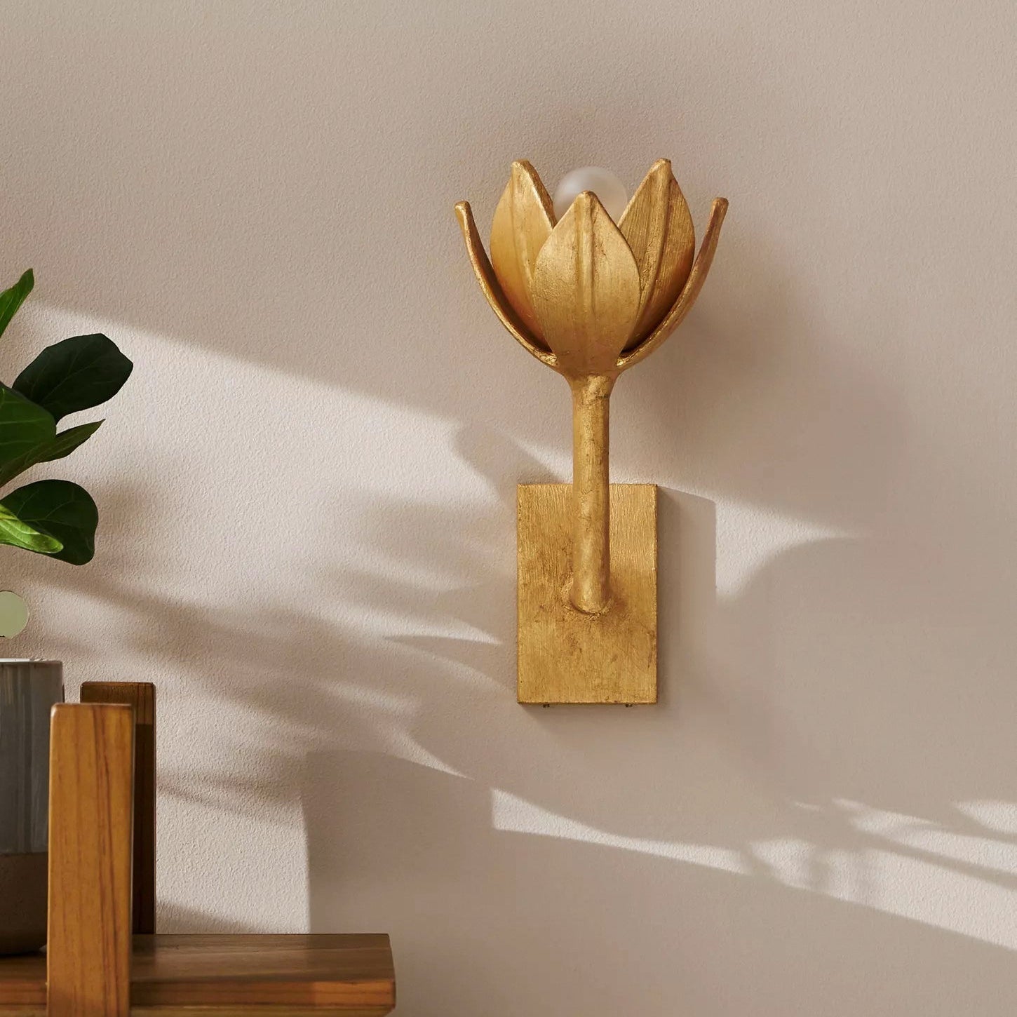 Quina Wall Lamp Flower - Lamp Copper