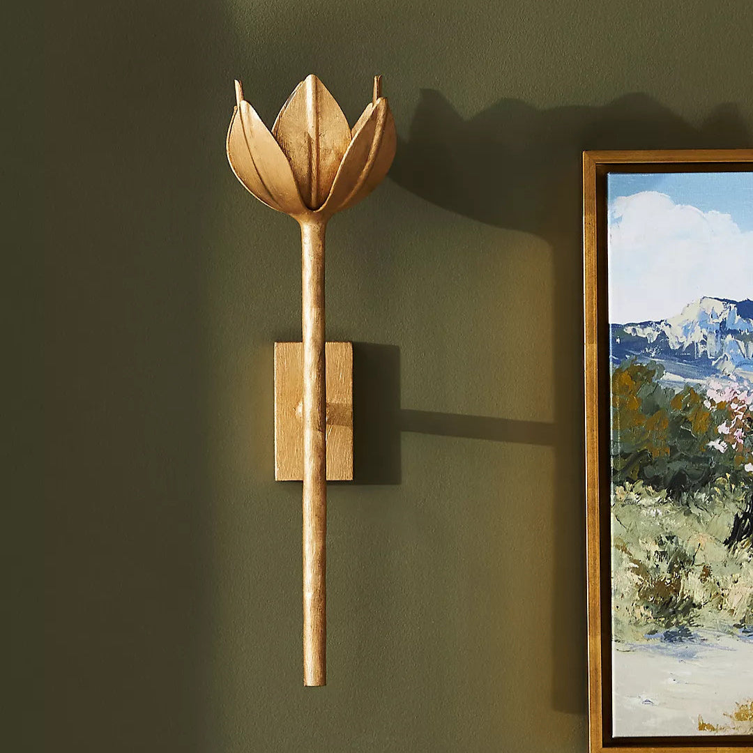 Quina Wall Lamp Flower - Lamp Copper