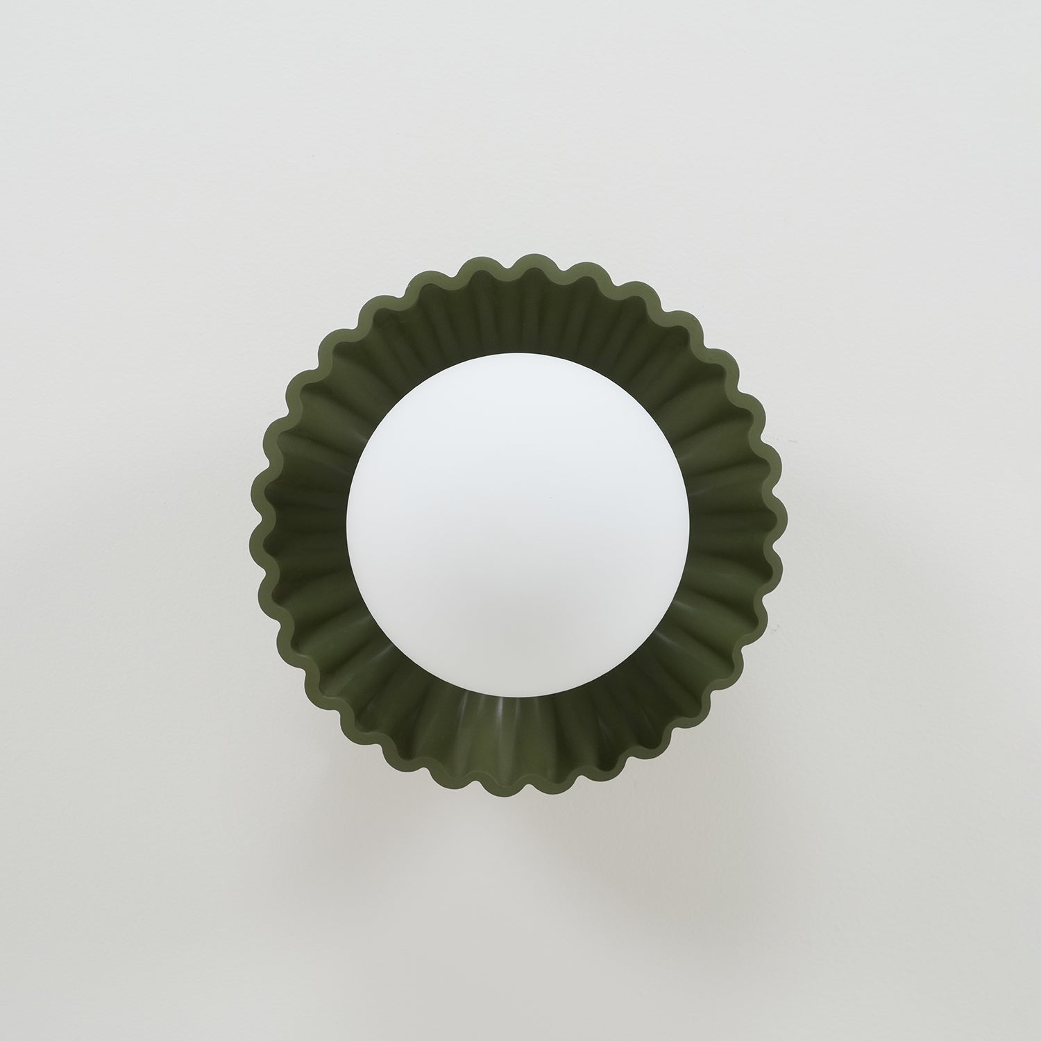 Scallop Glow Flush Mount Ceiling Light - Lamp Copper