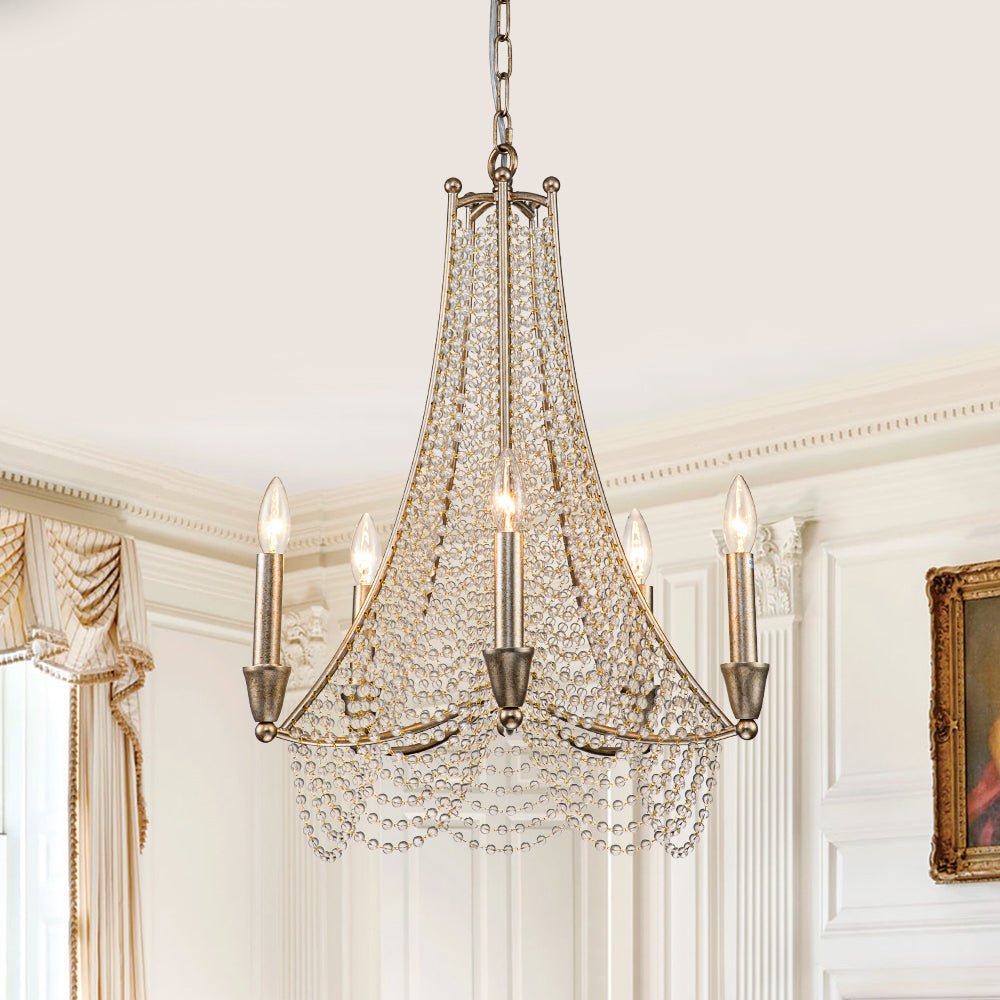 Zoruvyn Postmodern Luxury Crystal Chandelier - Lamp Copper