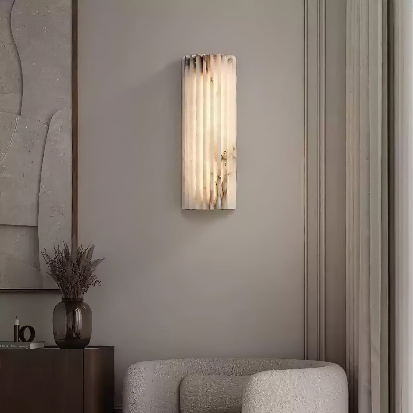 Orcarion Alabaster Wall Lamp - Lamp Copper
