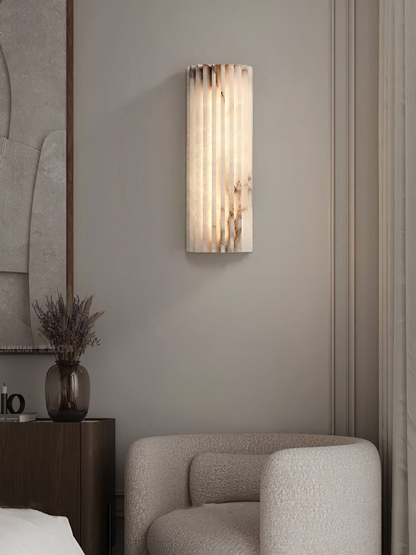 Orcarion Alabaster Wall Lamp - Lamp Copper