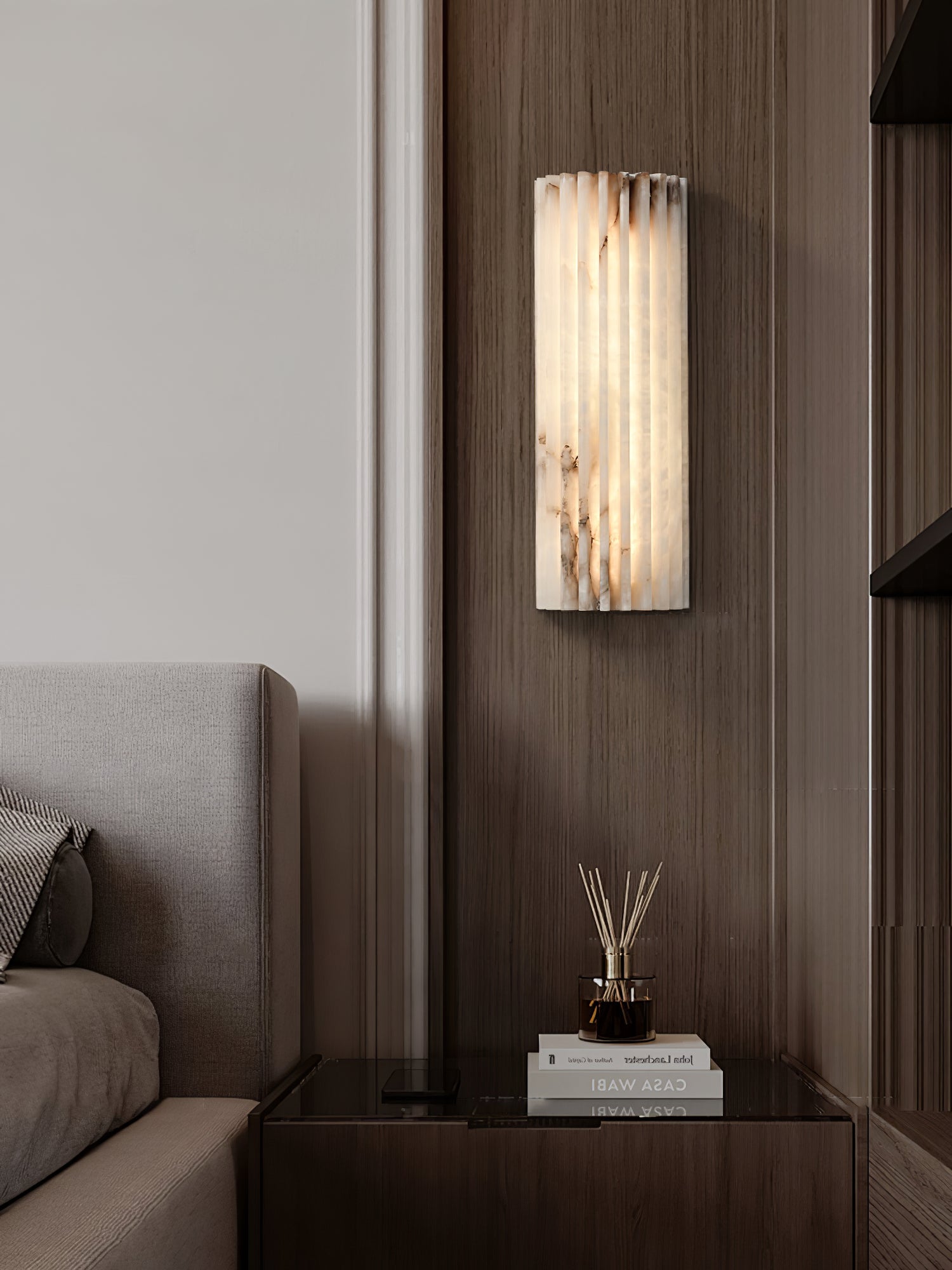 Orcarion Alabaster Wall Lamp - Lamp Copper