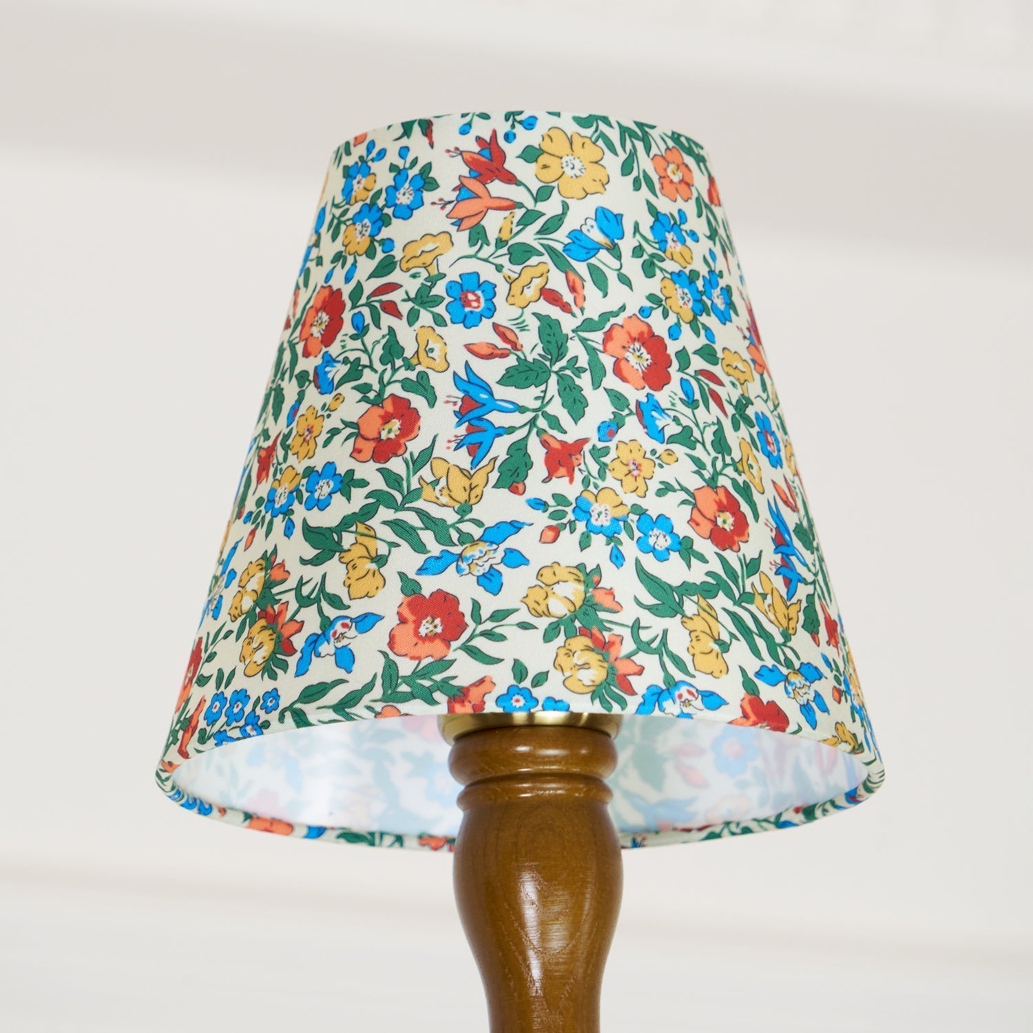 Cassian Chandelier Flower Fabric - Lamp Copper