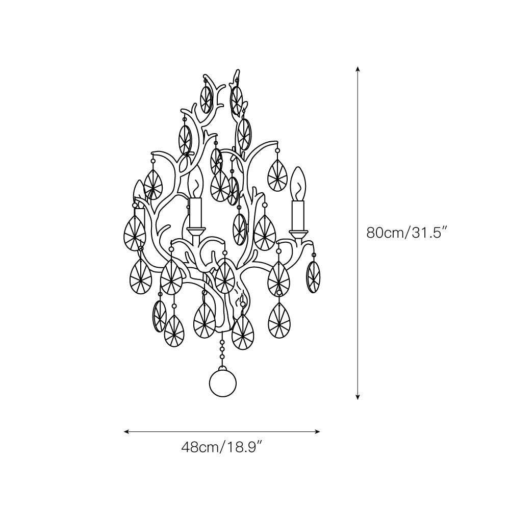 Caeluvyi Postmodern Luxury Metal Wall Lamp - Lamp Copper