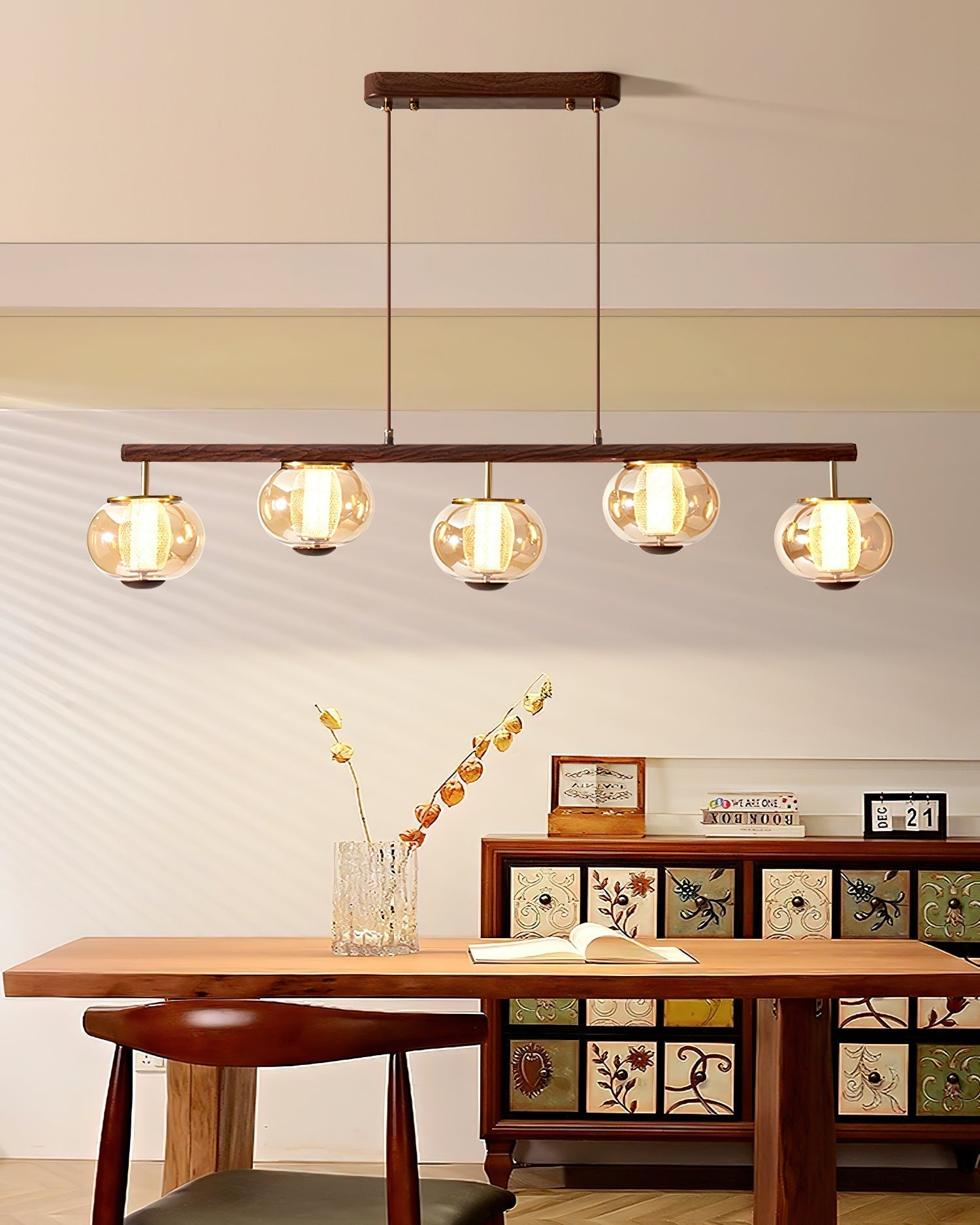 Faylen Linear Pendant Lamp - Lamp Copper
