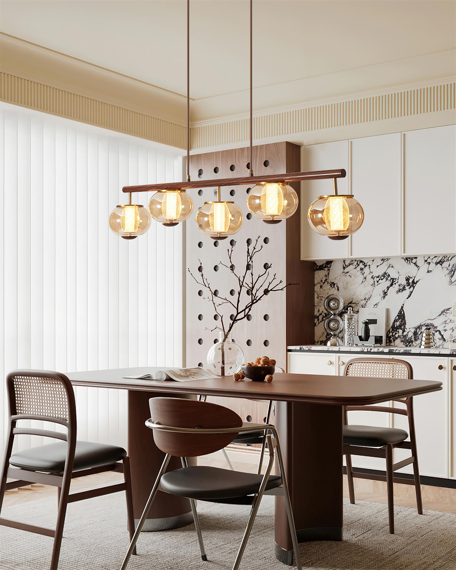 Faylen Linear Pendant Lamp - Lamp Copper