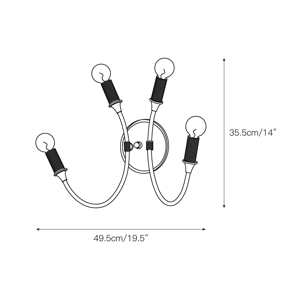 Fljotuvyn Modern Minimalist Metal Wall Lamp - Lamp Copper