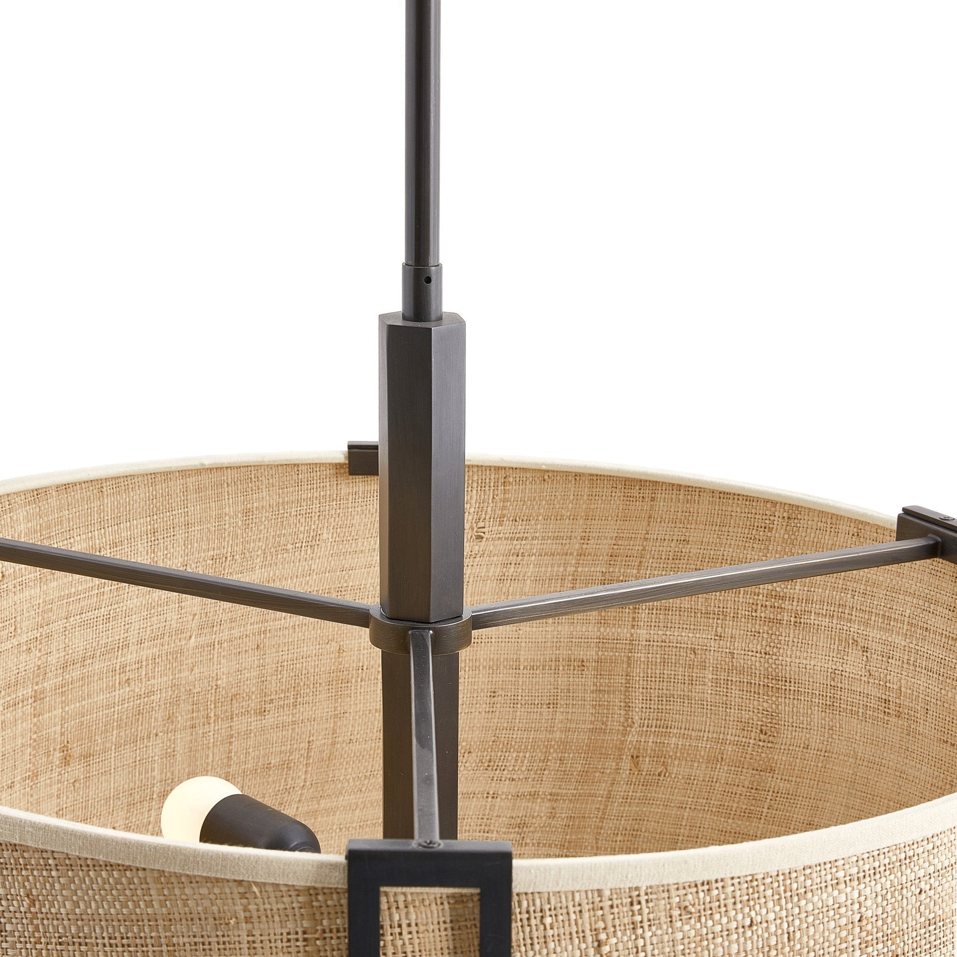 Gloruvyn Modern Minimalist Natural Metal Chandelier - Lamp Copper