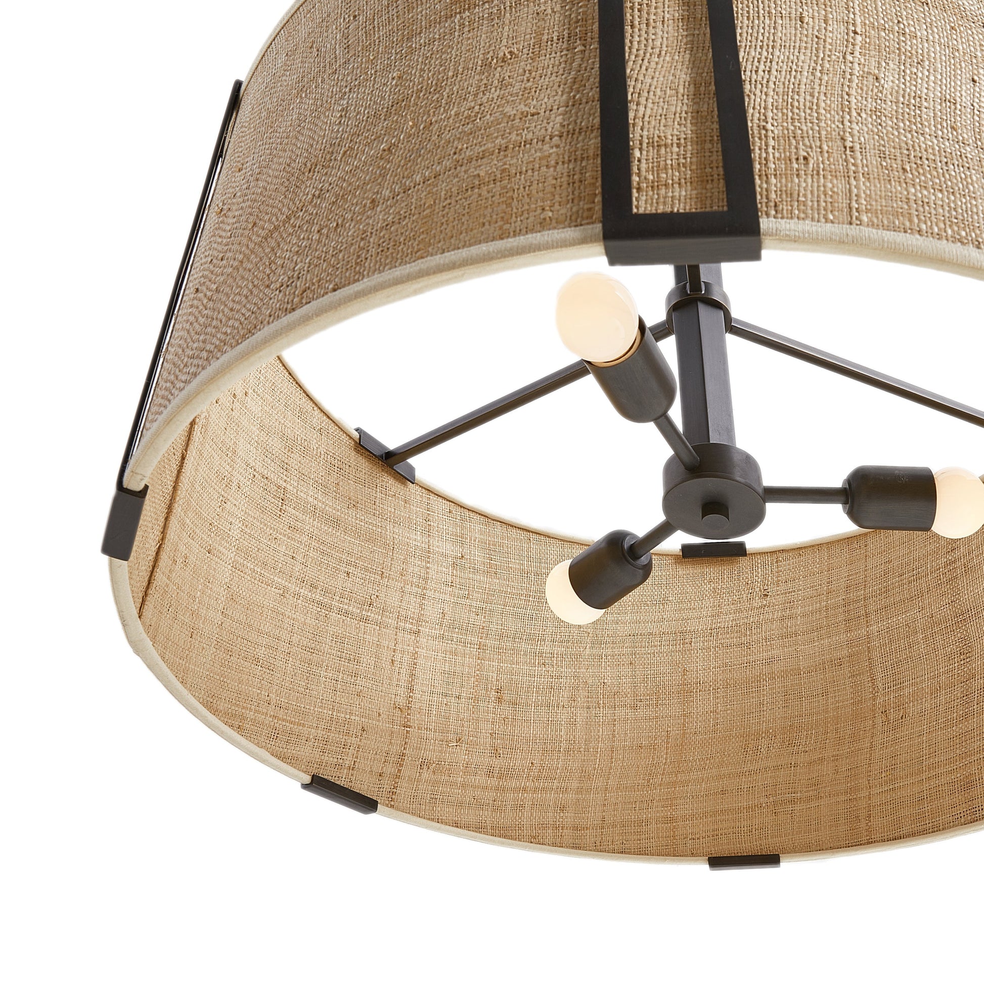 Gloruvyn Modern Minimalist Natural Metal Chandelier - Lamp Copper
