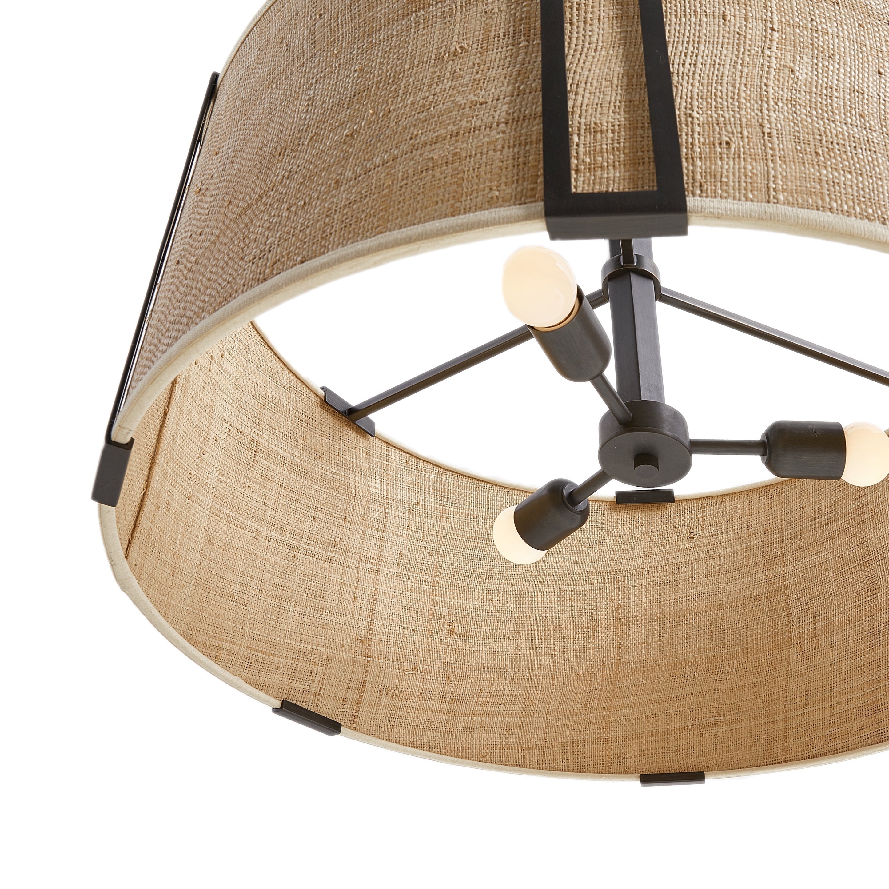 Gloruvyn Modern Minimalist Natural Metal Chandelier - Lamp Copper