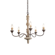 Fljotuvyi Individual Creativity Wood Metal Chandelier - Lamp Copper