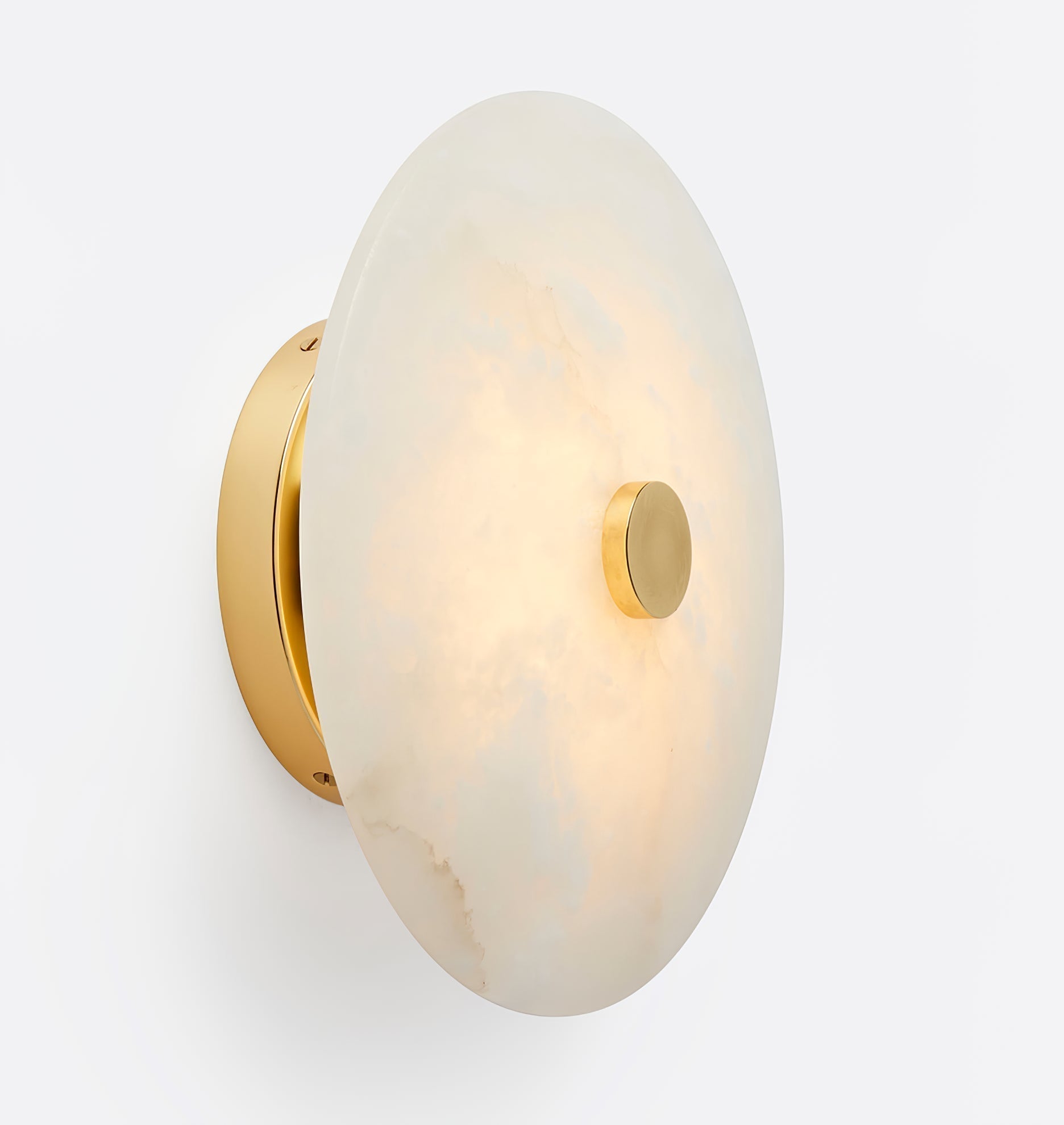Clio Alabaster Ceiling Light - Lamp Copper