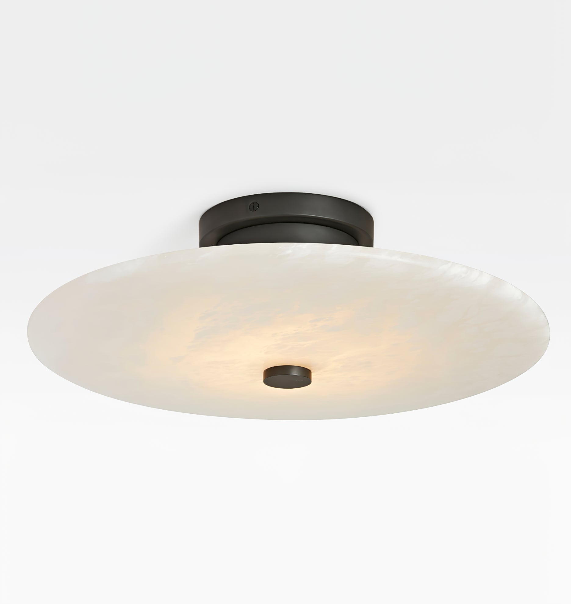 Clio Alabaster Ceiling Light - Lamp Copper