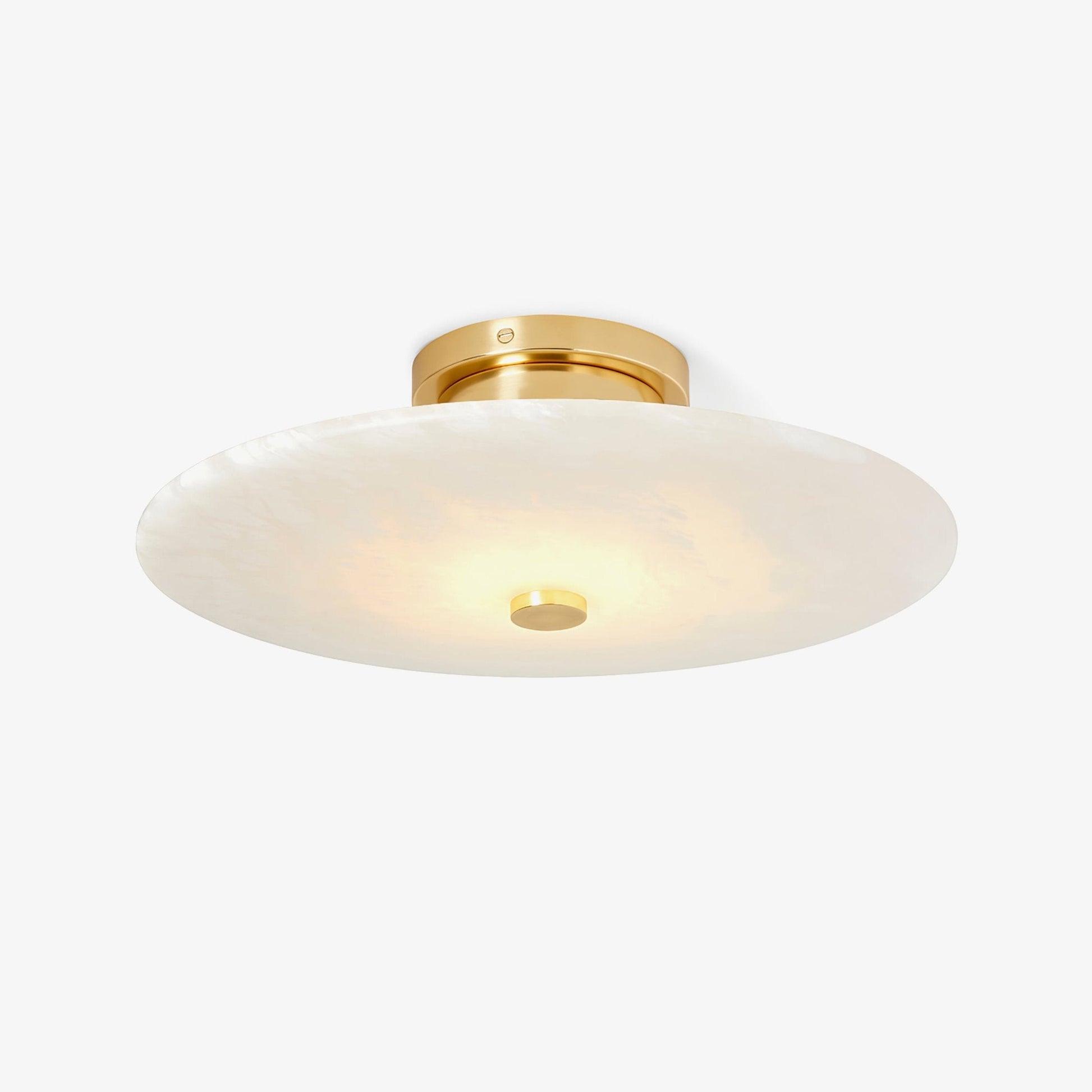 Clio Alabaster Ceiling Light - Lamp Copper