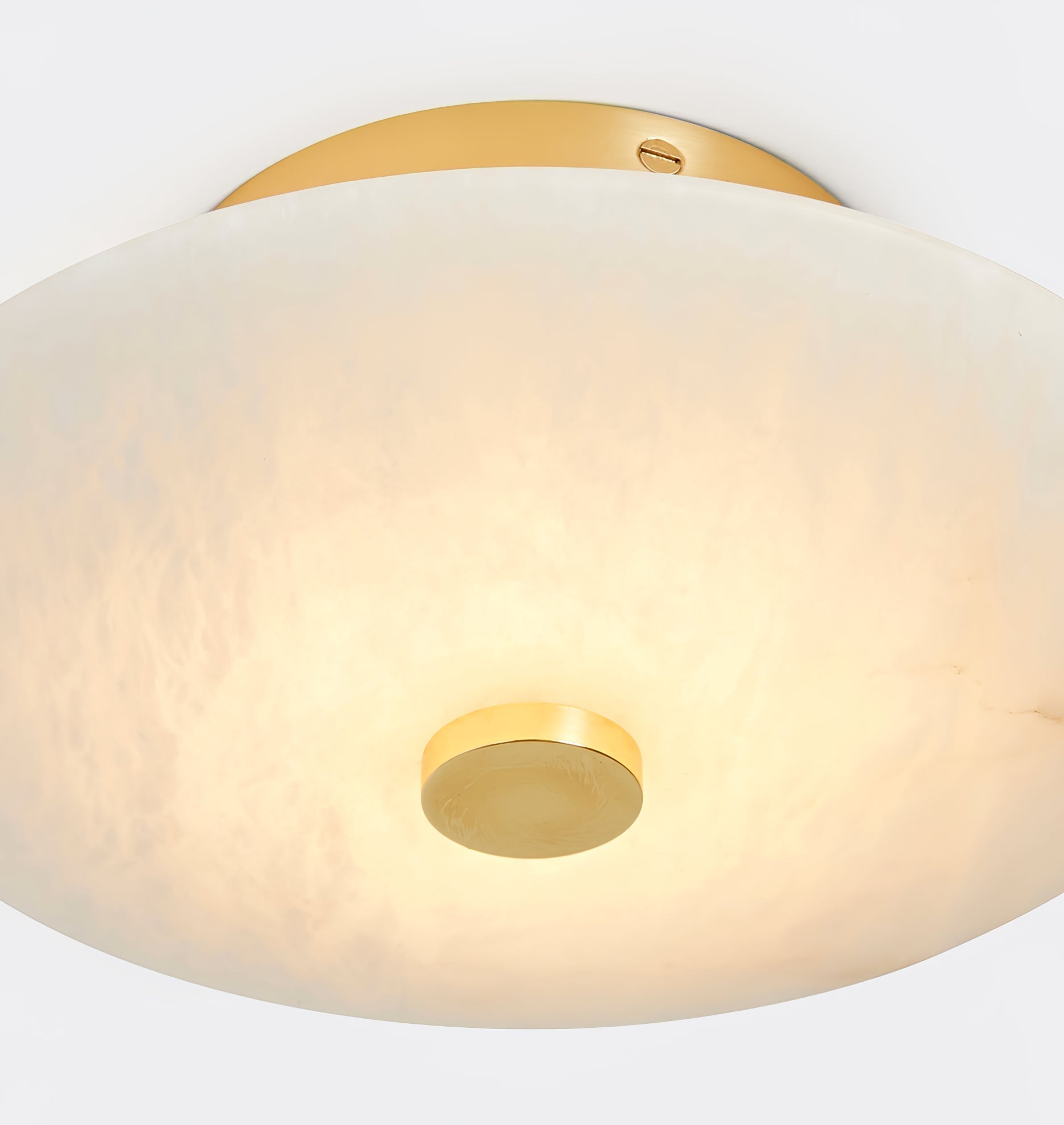 Clio Alabaster Ceiling Light - Lamp Copper