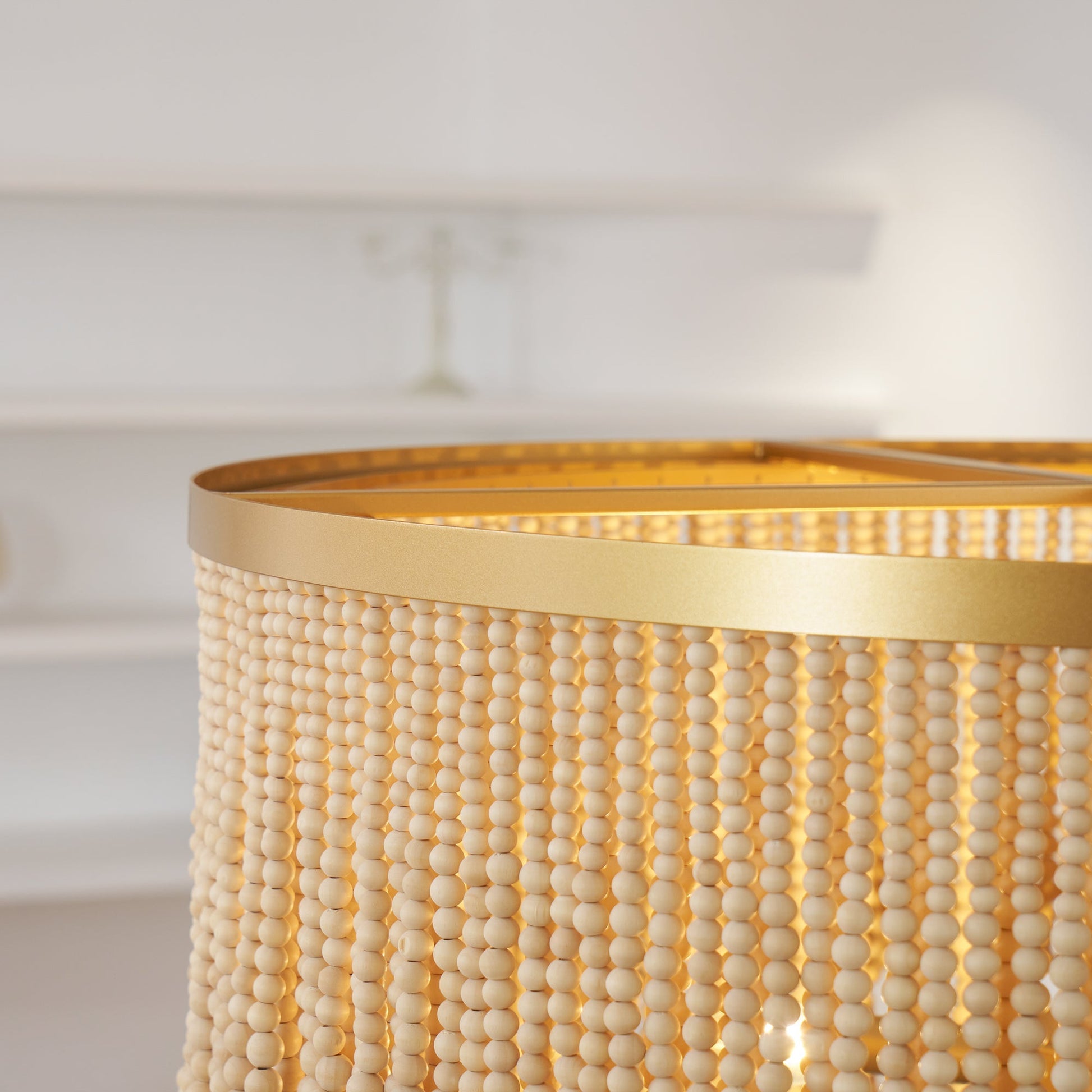 Ljomuvyn Postmodern Luxury Wood Metal Chandelier - Lamp Copper