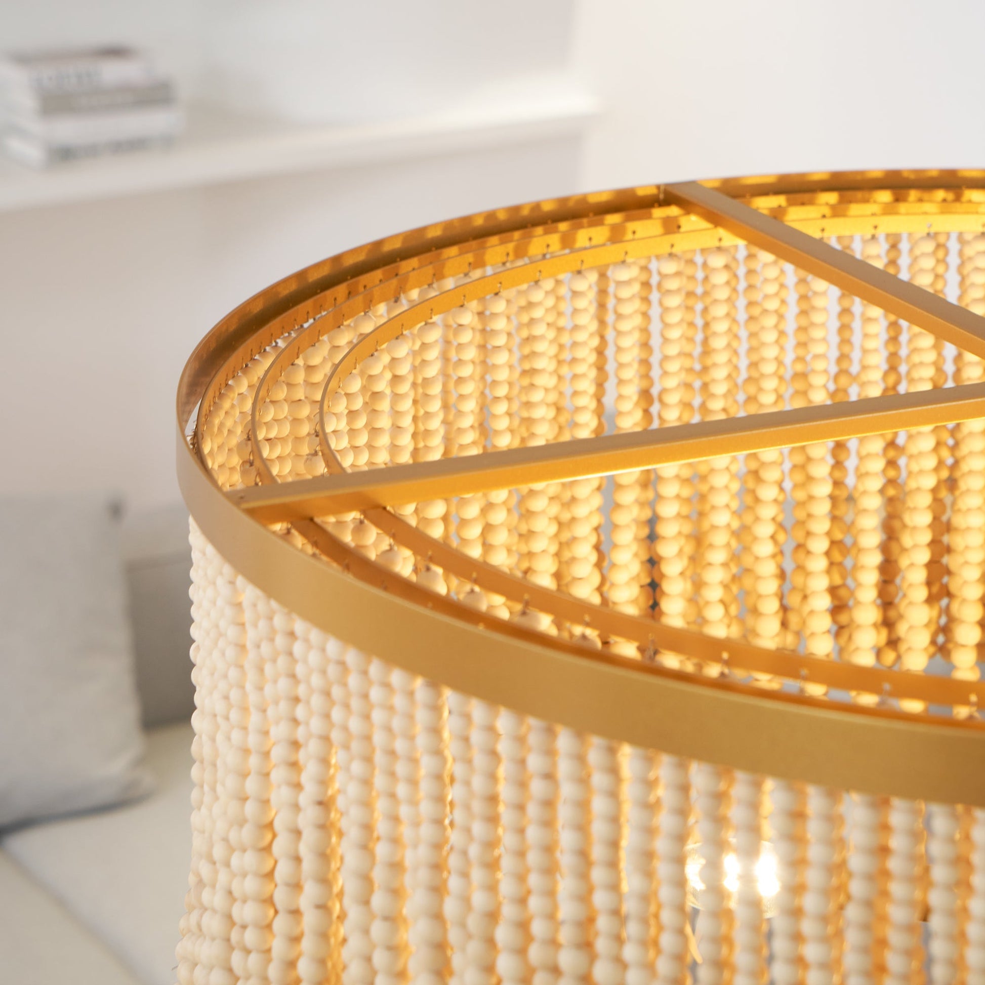 Ljomuvyn Postmodern Luxury Wood Metal Chandelier - Lamp Copper