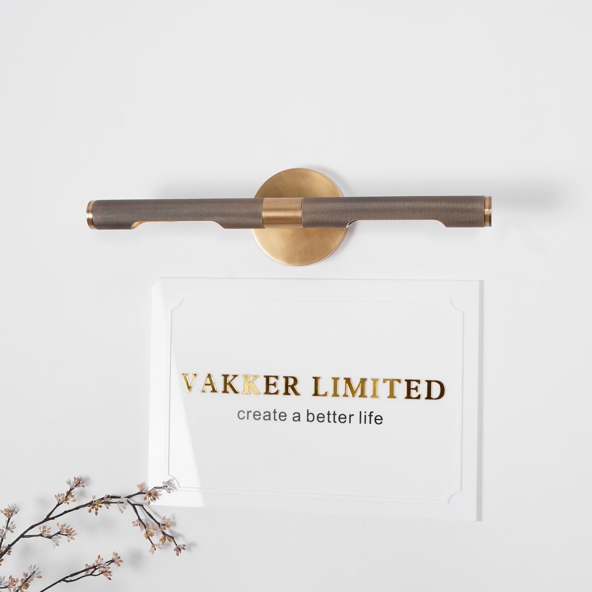 Solvain Modern Brass LED Wall Light - Lamp Copper
