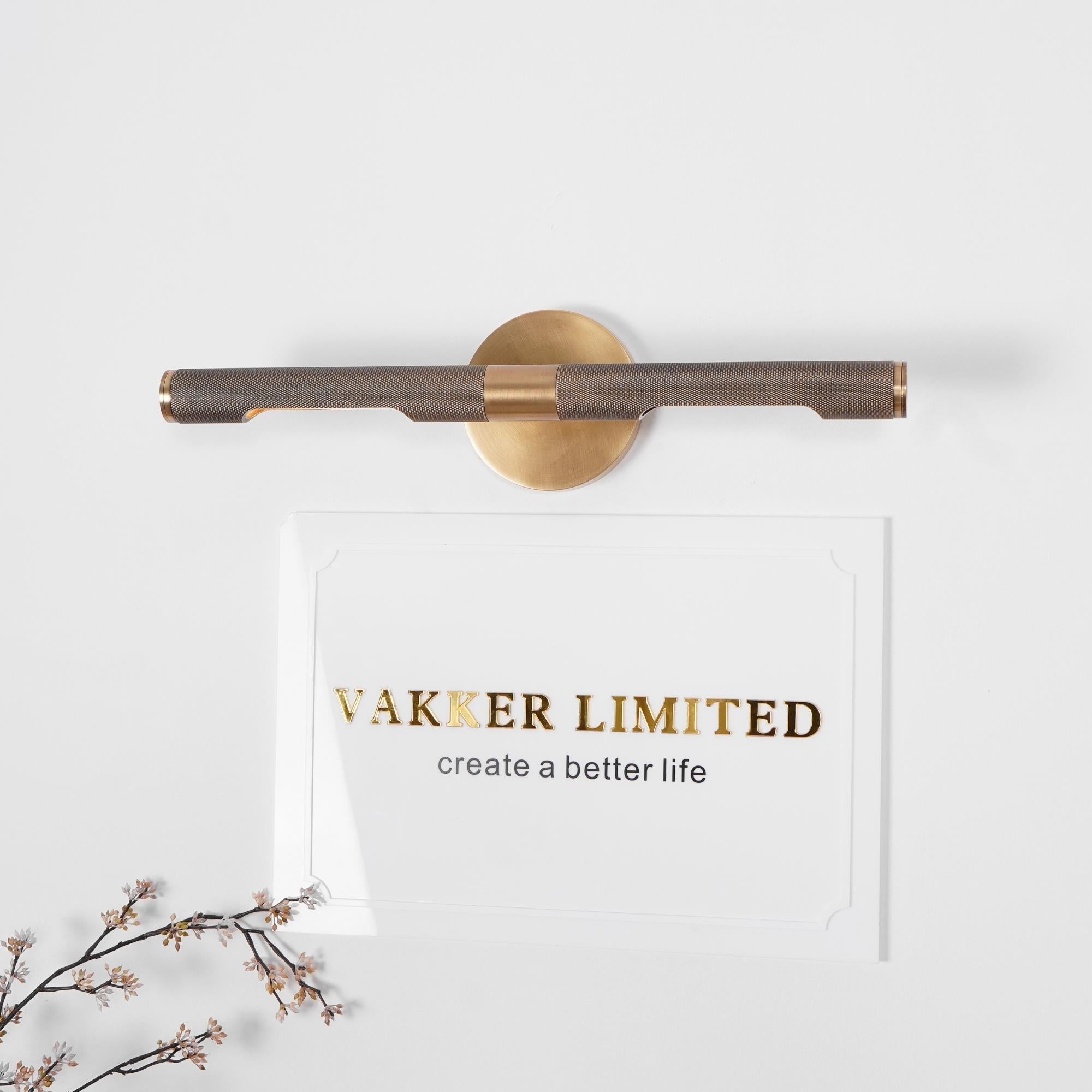 Solvain Modern Brass LED Wall Light - Lamp Copper