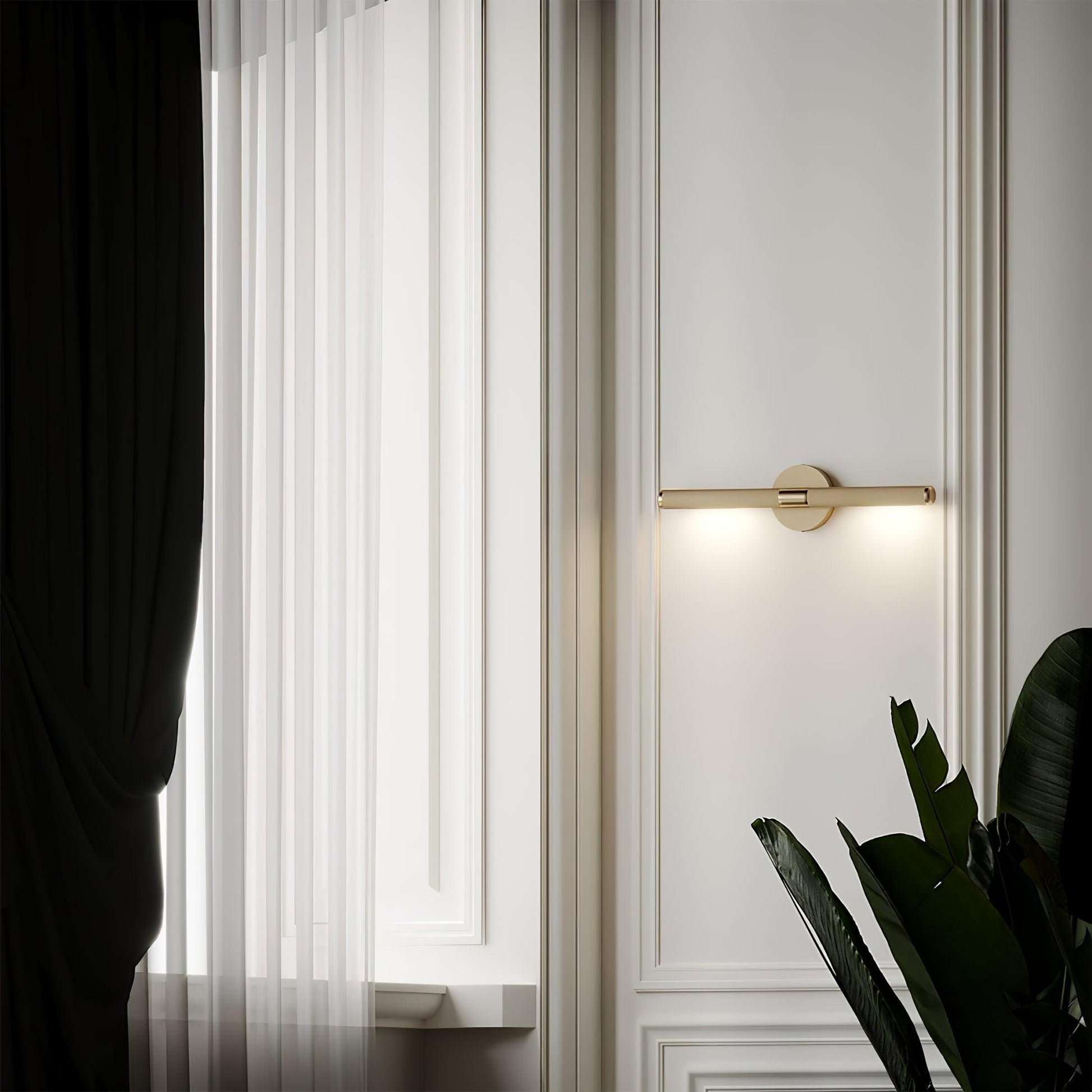 Solvain Modern Brass LED Wall Light - Lamp Copper