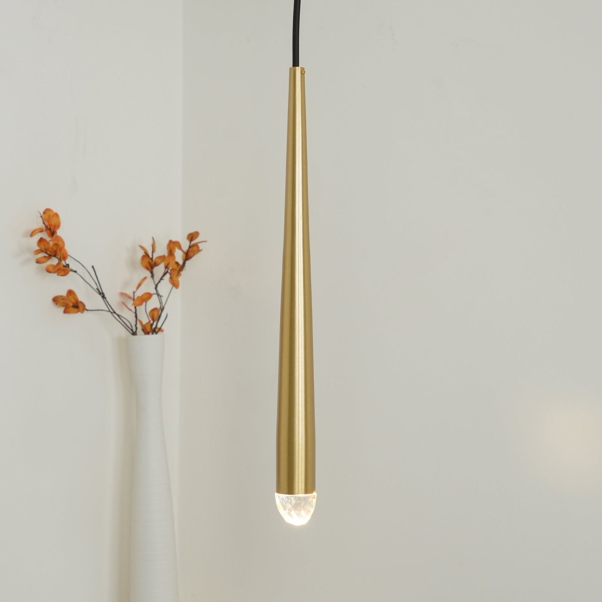 Chandelier Crystal Shade Brass Blackened Silver Luxe Staircase - Lamp Copper