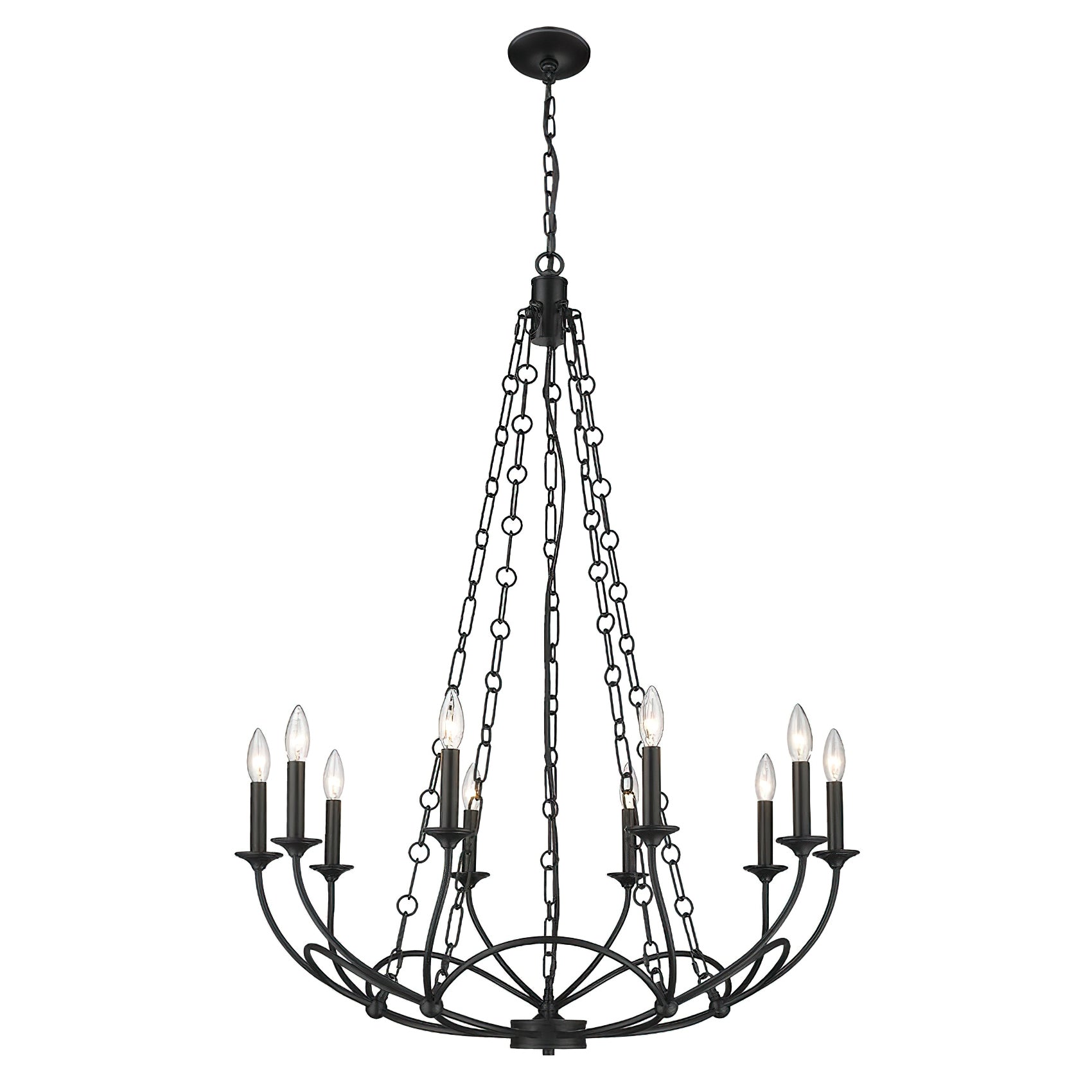 Ostruvyi Modern Minimalist Industrial Metal Chandelier - Lamp Copper