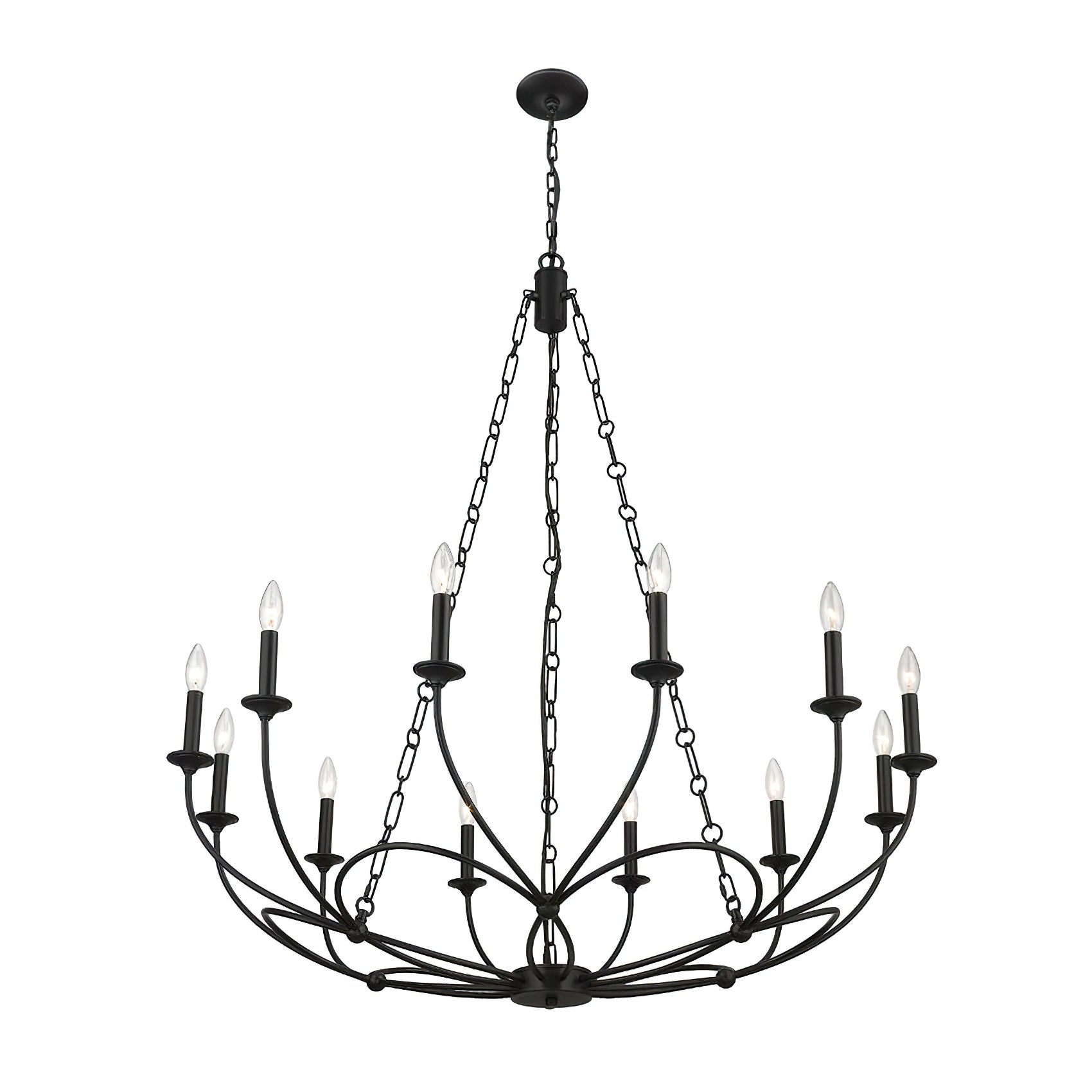 Ostruvyi Modern Minimalist Industrial Metal Chandelier - Lamp Copper