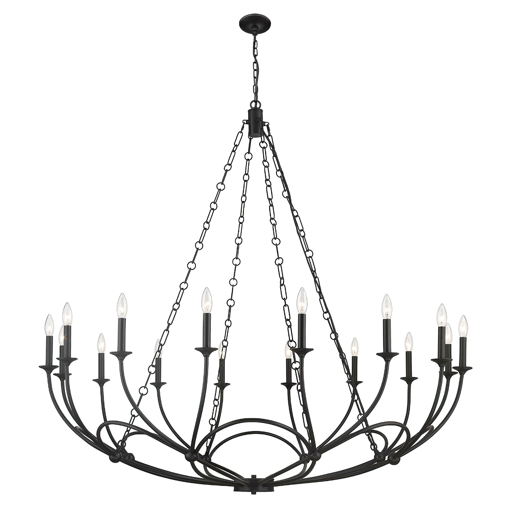 Ostruvyi Modern Minimalist Industrial Metal Chandelier - Lamp Copper