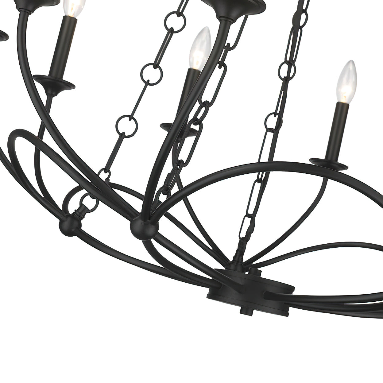 Ostruvyi Modern Minimalist Industrial Metal Chandelier - Lamp Copper