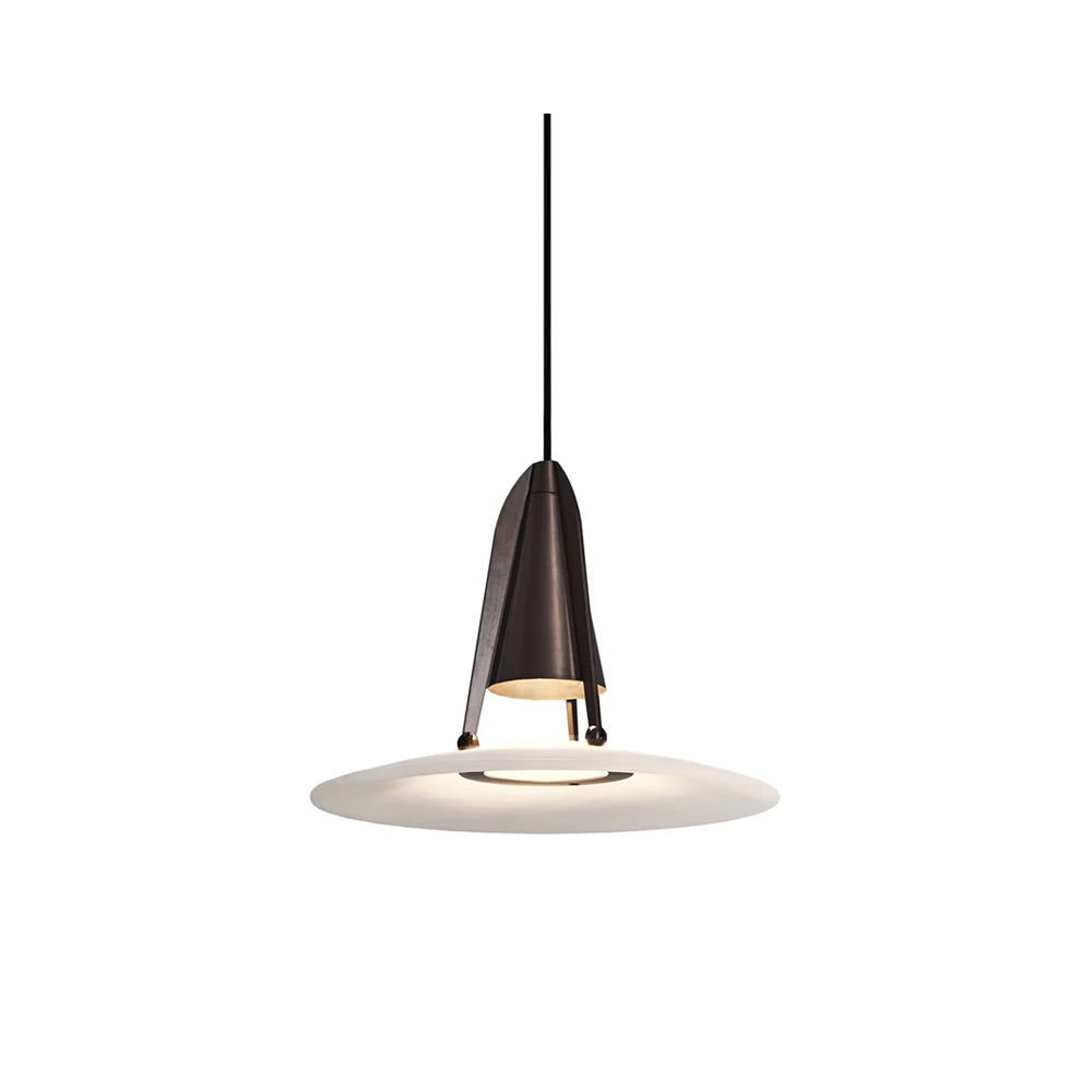 Aragon Pendant Light Alabaster Fusion - Lamp Copper