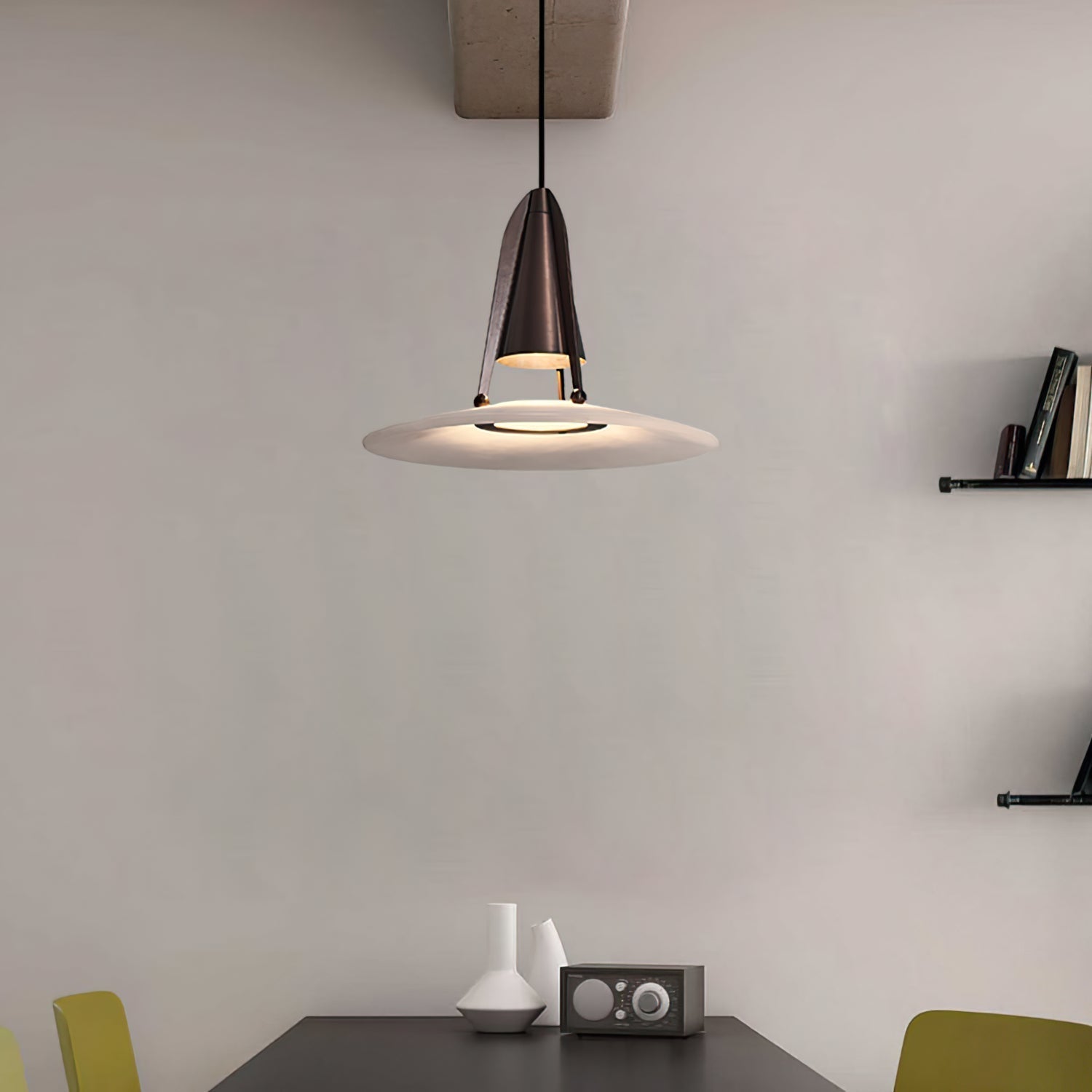 Aragon Pendant Light Alabaster Fusion - Lamp Copper