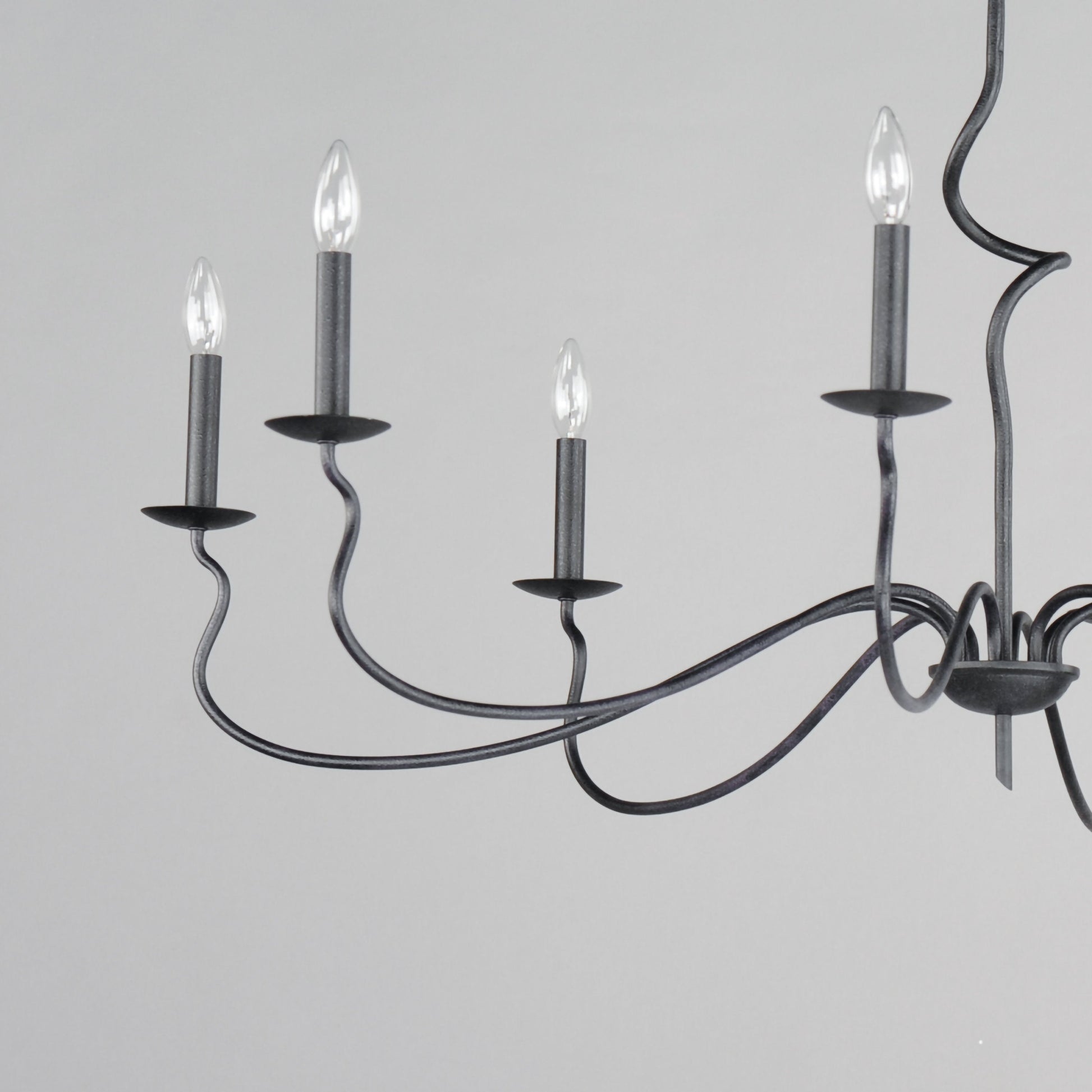Rauduvyo Modern Minimalist Industrial Metal Chandelier - Lamp Copper