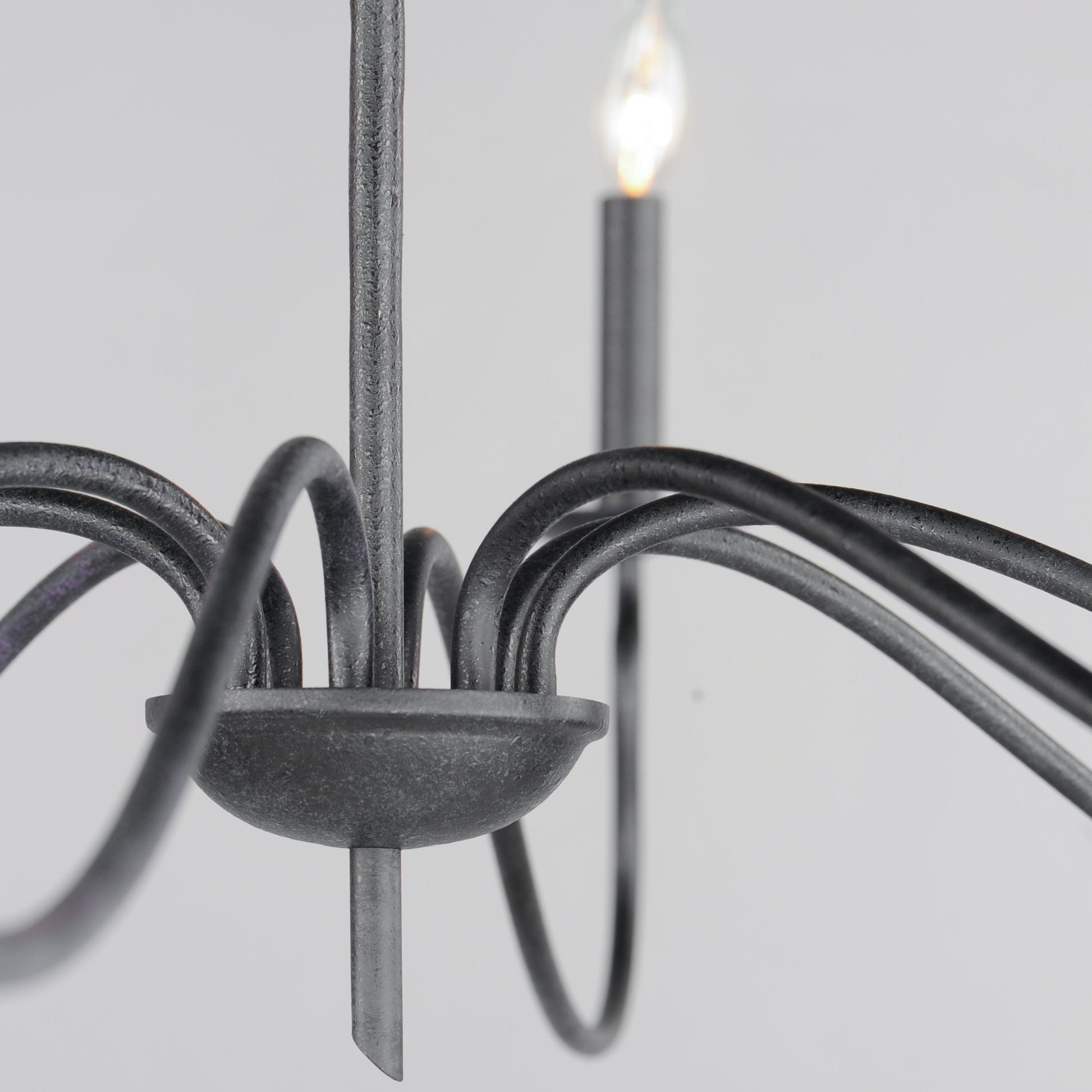 Rauduvyo Modern Minimalist Industrial Metal Chandelier - Lamp Copper