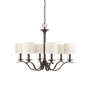 Vatnuvys Traditional Premium Brass Fabric Metal Chandelier - Lamp Copper